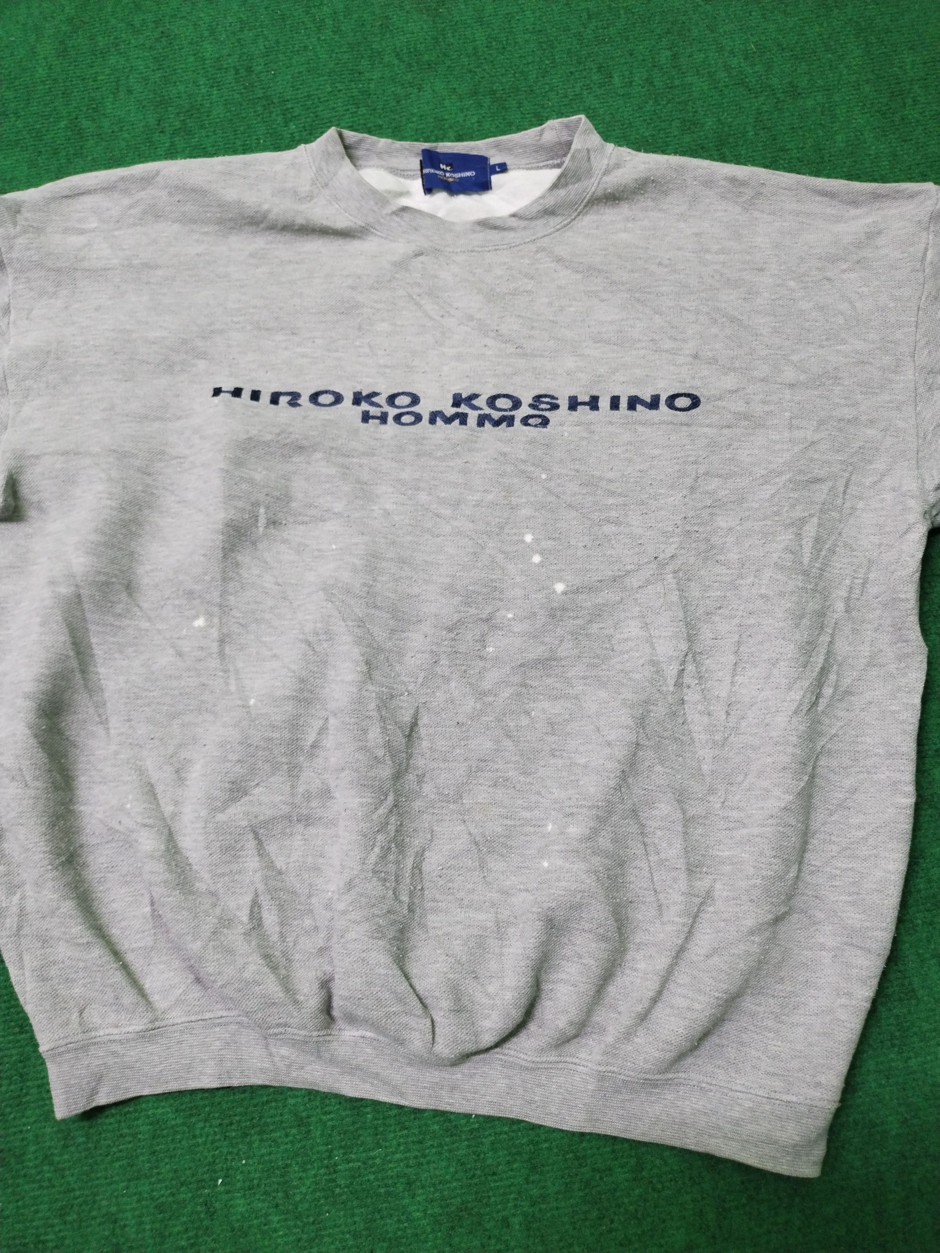 Designer × Hiroko Koshino Homme × Japanese Brand Sweatshirt Hiroko Koshino Small Logo Size US L / EU 52-54 / 3 - 9 Thumbnail