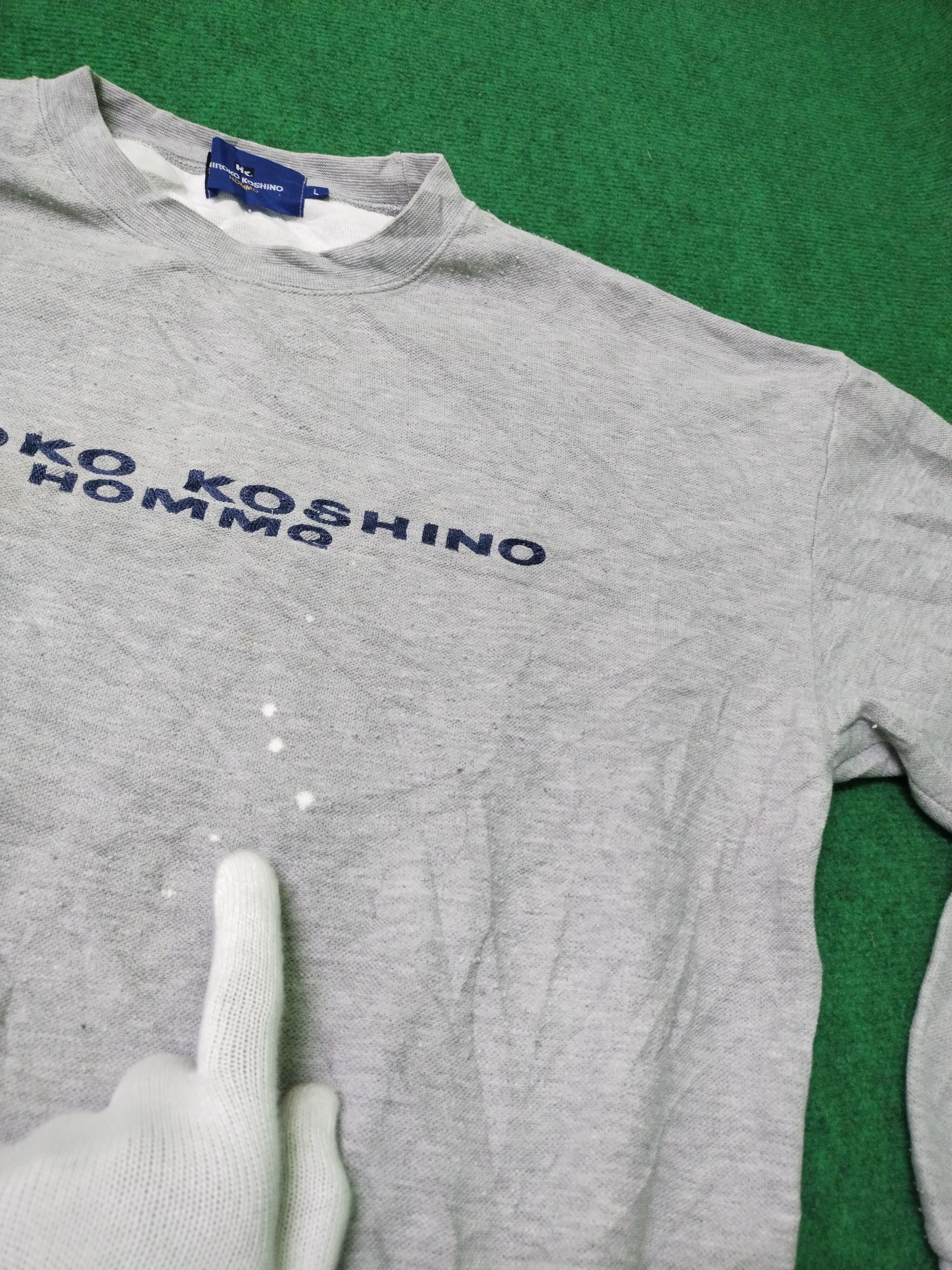 Designer × Hiroko Koshino Homme × Japanese Brand Sweatshirt Hiroko Koshino Small Logo Size US L / EU 52-54 / 3 - 6 Thumbnail