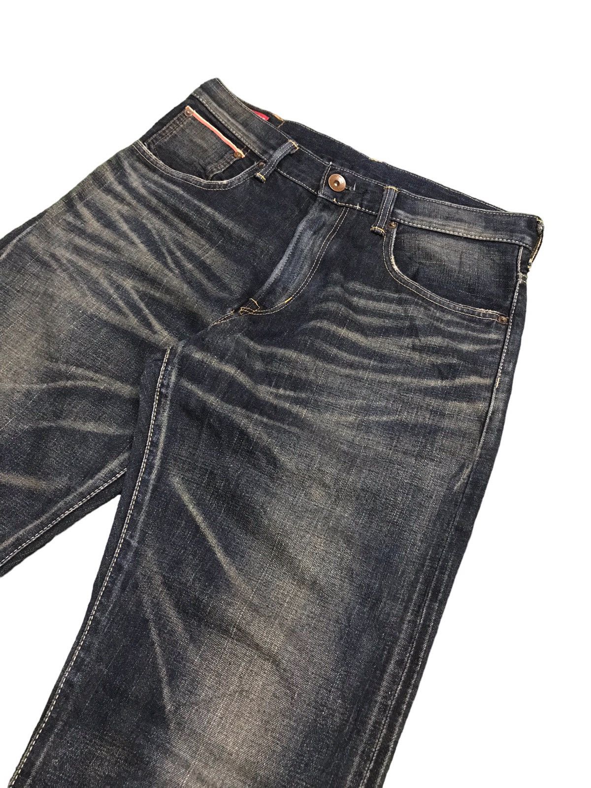 Edwin BEST OFFER🔥🔥 Edwin 505Z Buckle Back Selvedge Jeans Size US 33 - 4 Thumbnail