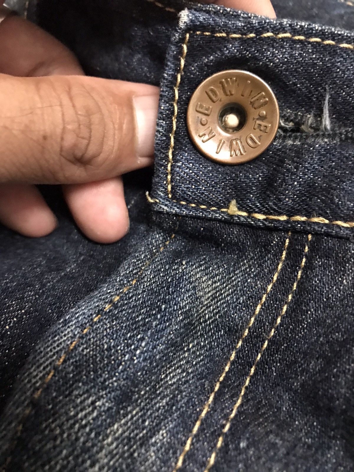 Edwin BEST OFFER🔥🔥 Edwin 505Z Buckle Back Selvedge Jeans Size US 33 - 6 Thumbnail