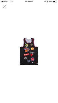 Supreme Nike/NBA Teams Authentic Jersey Black