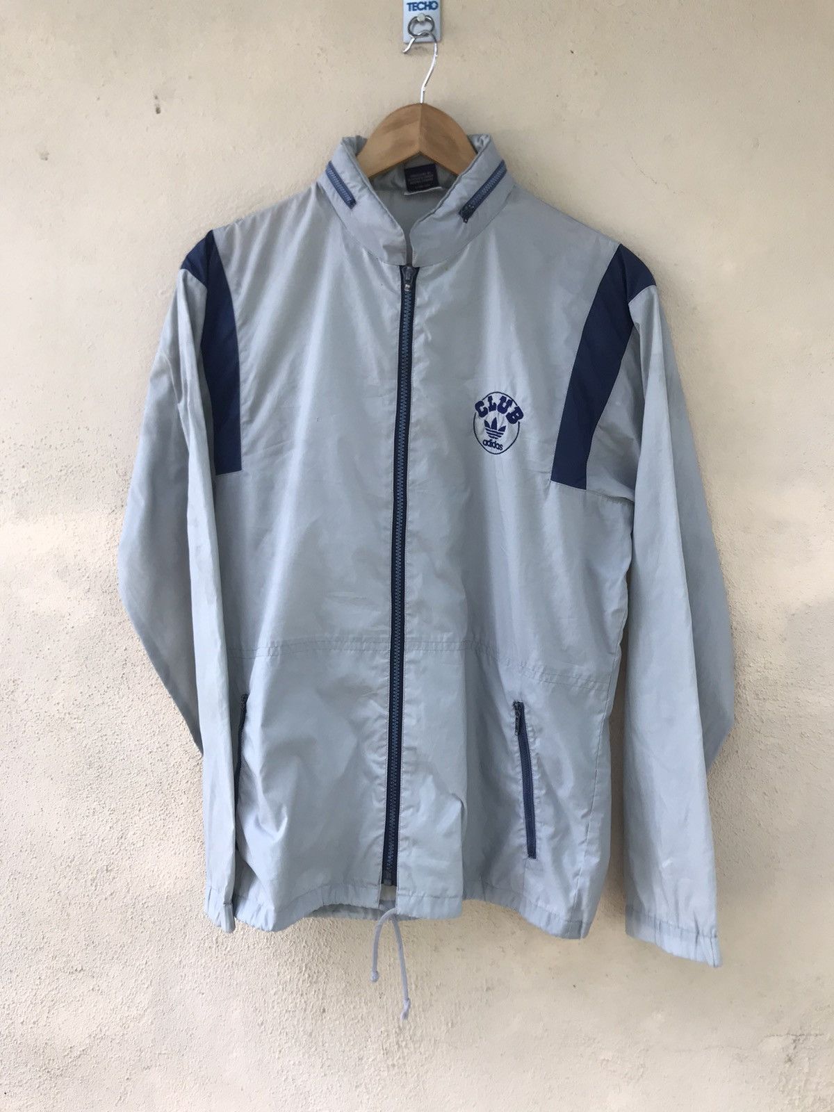 Adidas Vintage 90s Adidas Club Windbreaker Size US L / EU 52-54 / 3 - 1 Thumbnail
