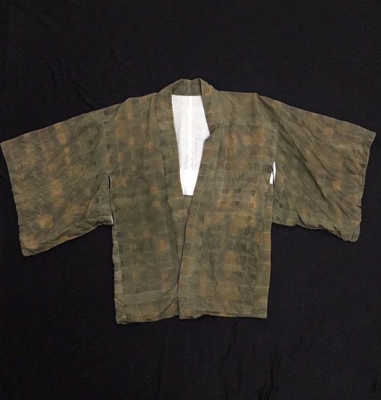 Japanese Brand Vintage Checkered Noragi Kimono Size US M / EU 48-50 / 2 - 1 Thumbnail