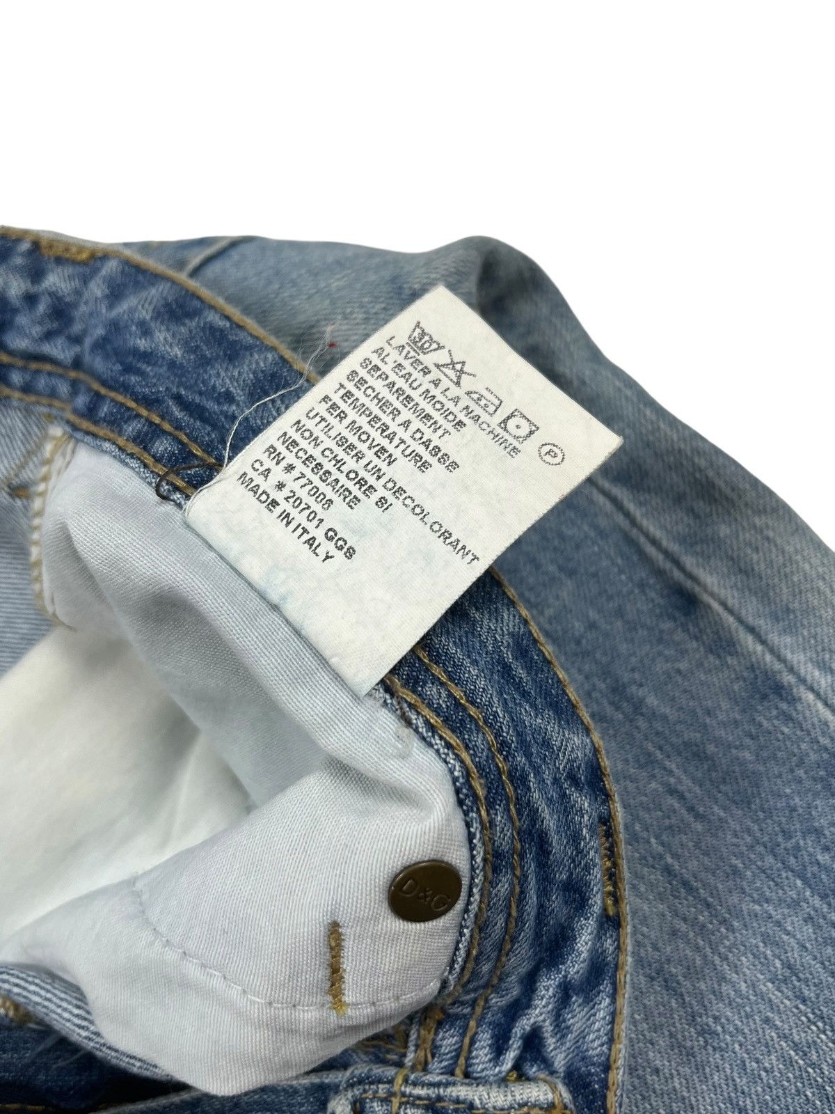 Dolce & Gabbana Vintage y2k Dolce & Gabbana Jeans Avant Garde Cross Tribal Size 31" - 11 Thumbnail