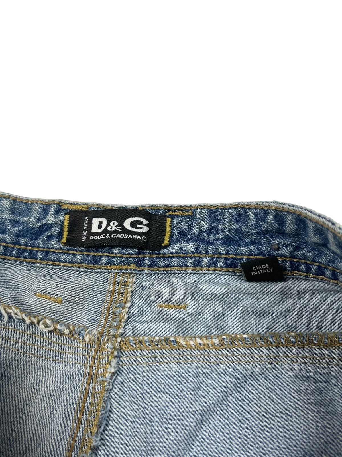 Dolce & Gabbana Vintage y2k Dolce & Gabbana Jeans Avant Garde Cross Tribal Size 31" - 9 Thumbnail