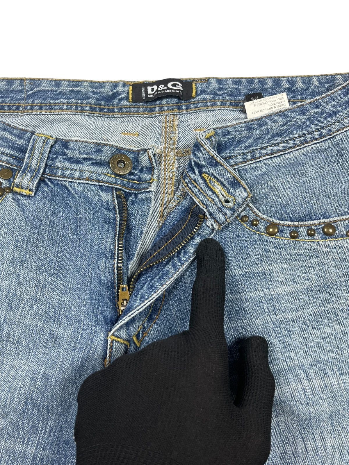 Dolce & Gabbana Vintage y2k Dolce & Gabbana Jeans Avant Garde Cross Tribal Size 31" - 12 Thumbnail