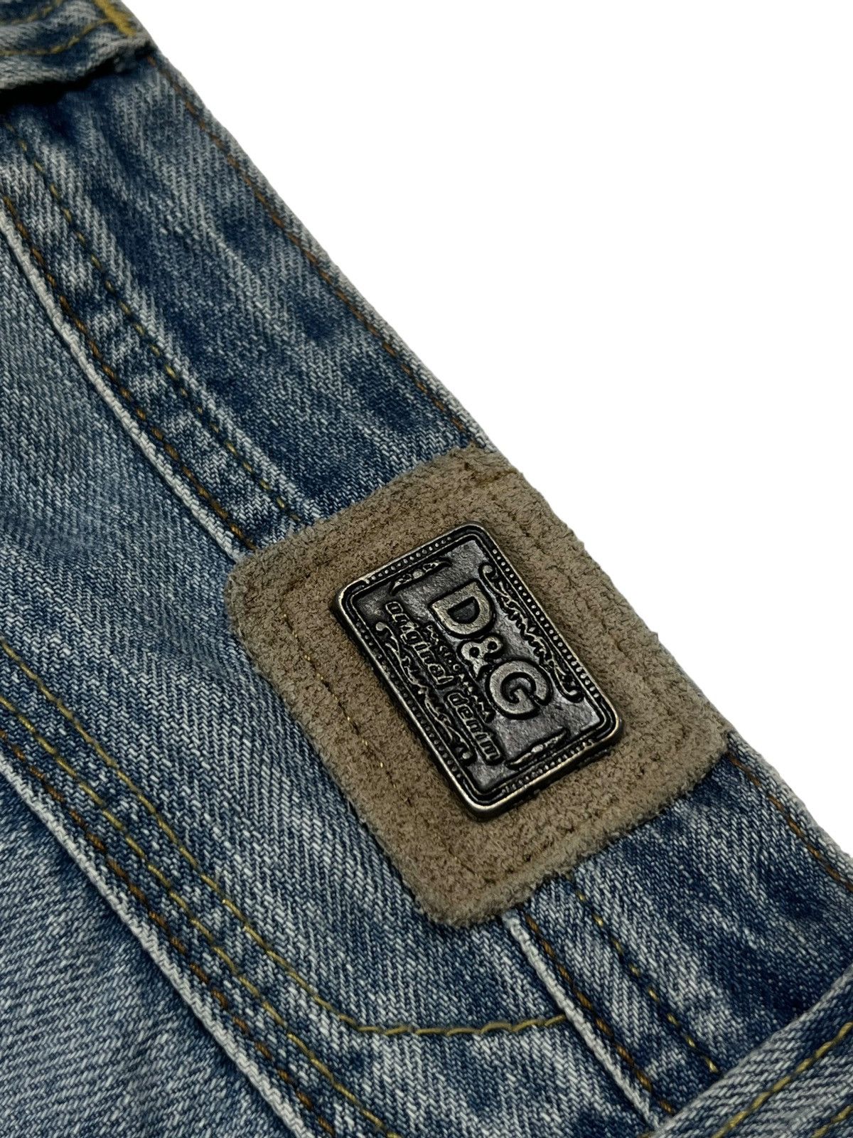 Dolce & Gabbana Vintage y2k Dolce & Gabbana Jeans Avant Garde Cross Tribal Size 31" - 14 Thumbnail