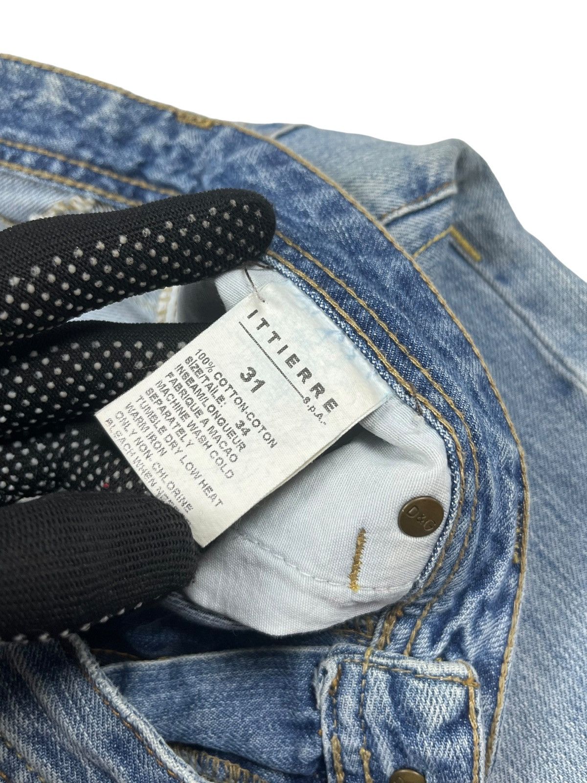 Dolce & Gabbana Vintage y2k Dolce & Gabbana Jeans Avant Garde Cross Tribal Size 31" - 10 Thumbnail