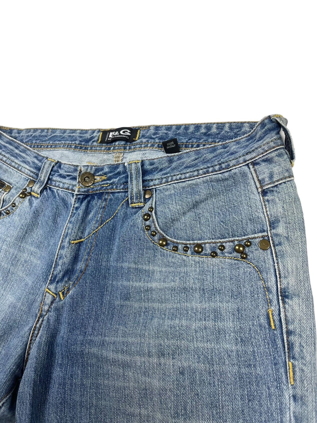 Dolce & Gabbana Vintage y2k Dolce & Gabbana Jeans Avant Garde Cross Tribal Size 31" - 6 Thumbnail