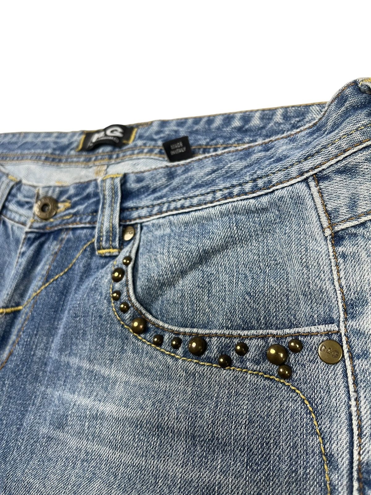 Dolce & Gabbana Vintage y2k Dolce & Gabbana Jeans Avant Garde Cross Tribal Size 31" - 8 Thumbnail
