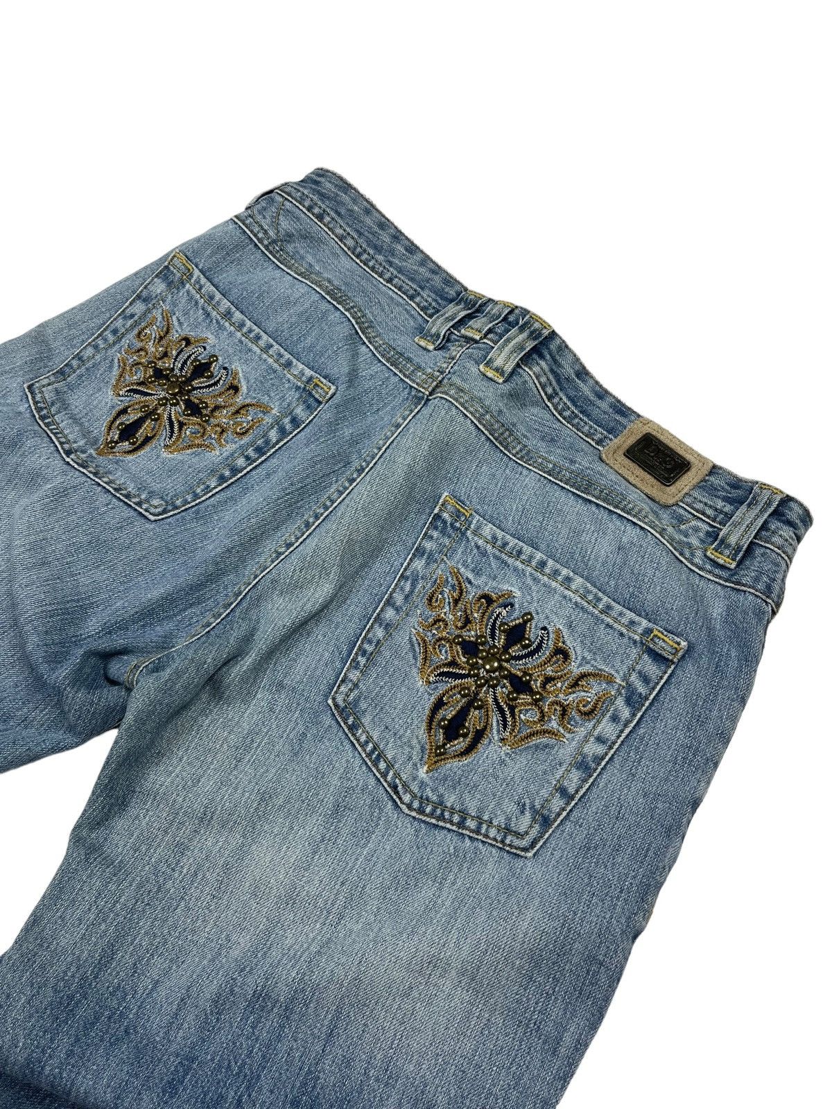 Dolce & Gabbana Vintage y2k Dolce & Gabbana Jeans Avant Garde Cross Tribal Size 31" - 13 Thumbnail