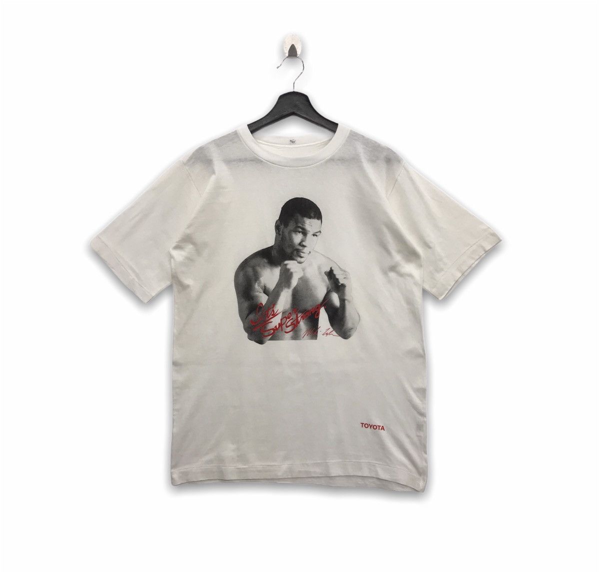 image of Vintage Mike Tyson 90's Tshirt in White, Men's (Size Medium)