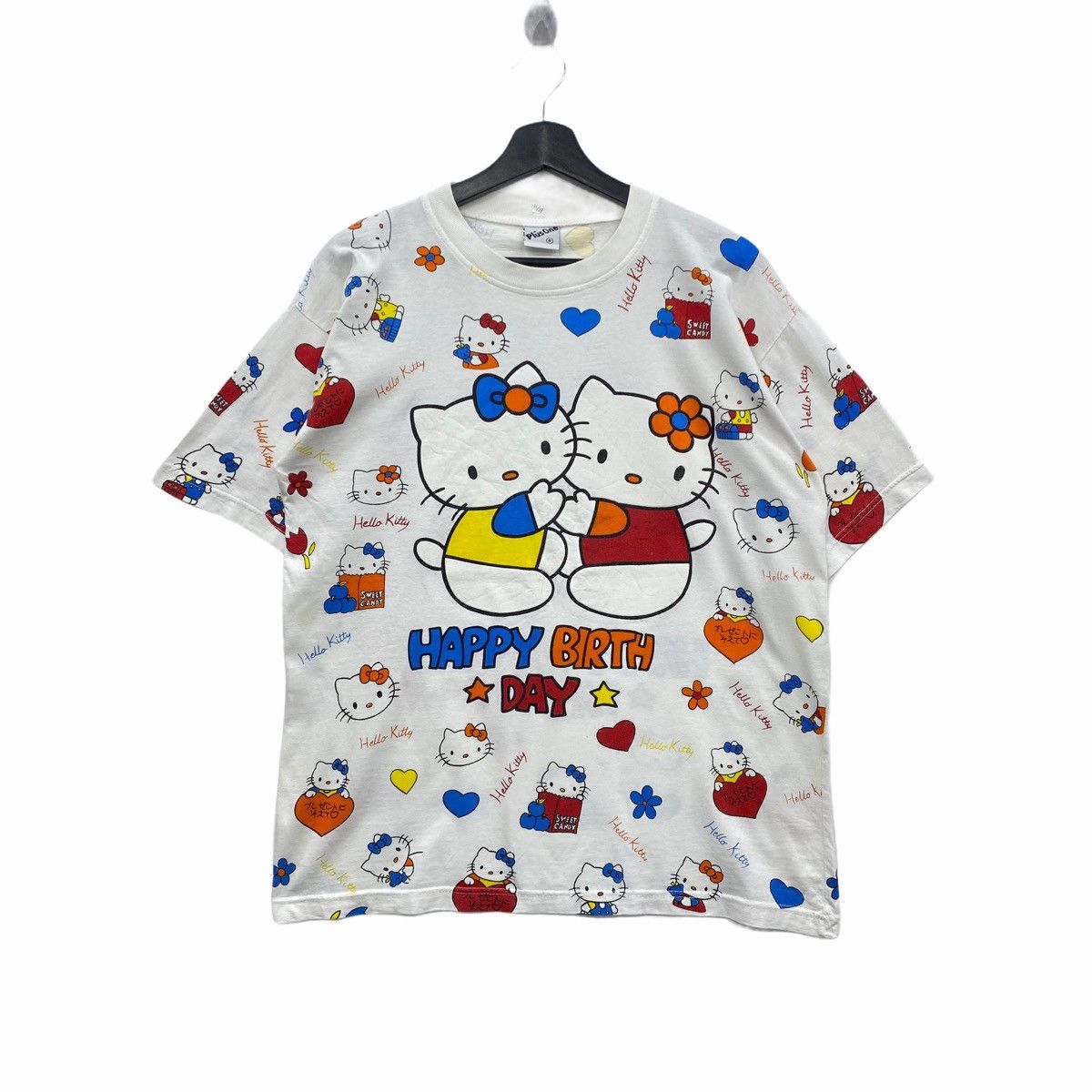 Cartoon Network × Vintage *Vintage HELLO KITTY OVERPRINT T-SHIRT MULTICOLOUR Size US L / EU 52-54 / 3 - 1 Thumbnail