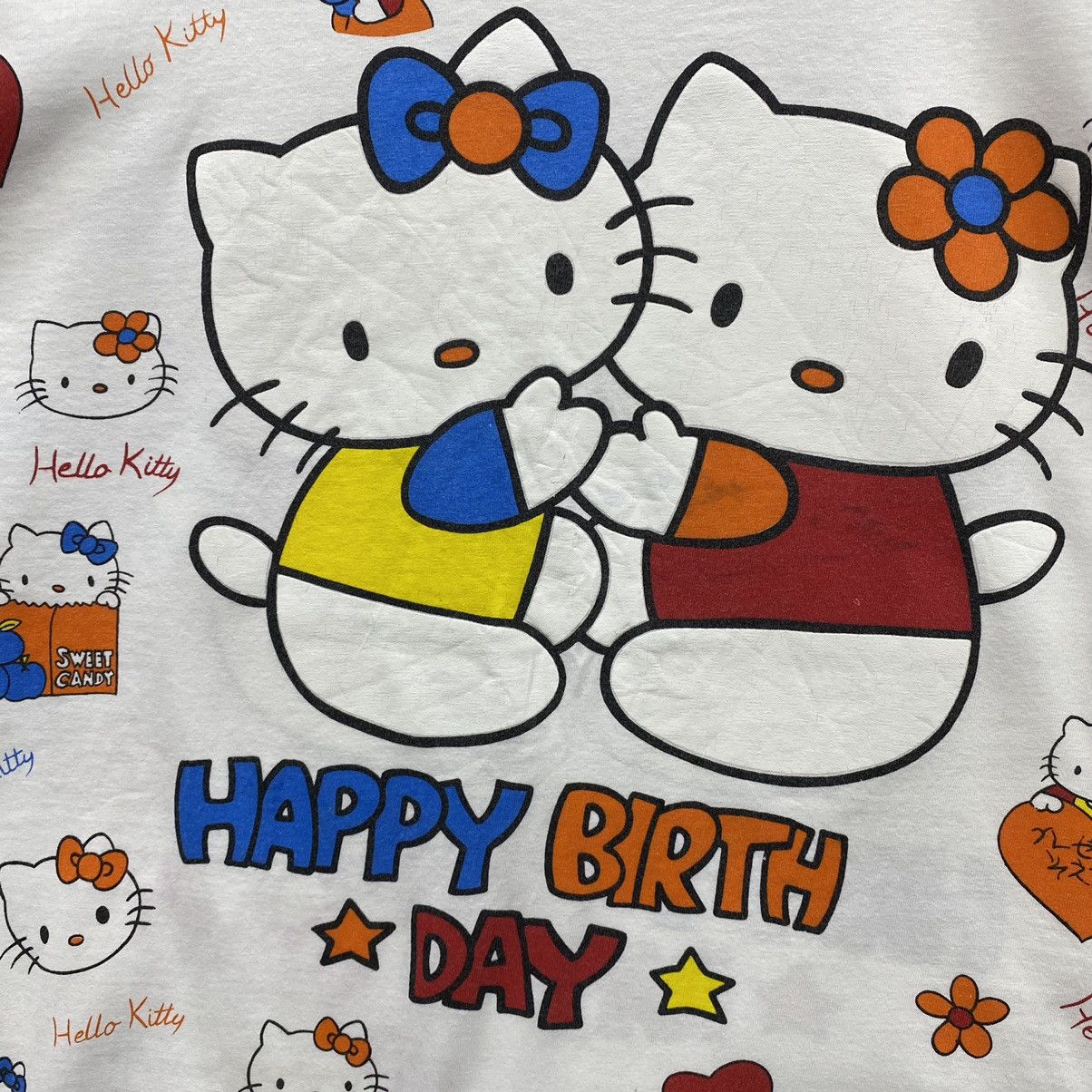 Cartoon Network × Vintage *Vintage HELLO KITTY OVERPRINT T-SHIRT MULTICOLOUR Size US L / EU 52-54 / 3 - 9 Thumbnail
