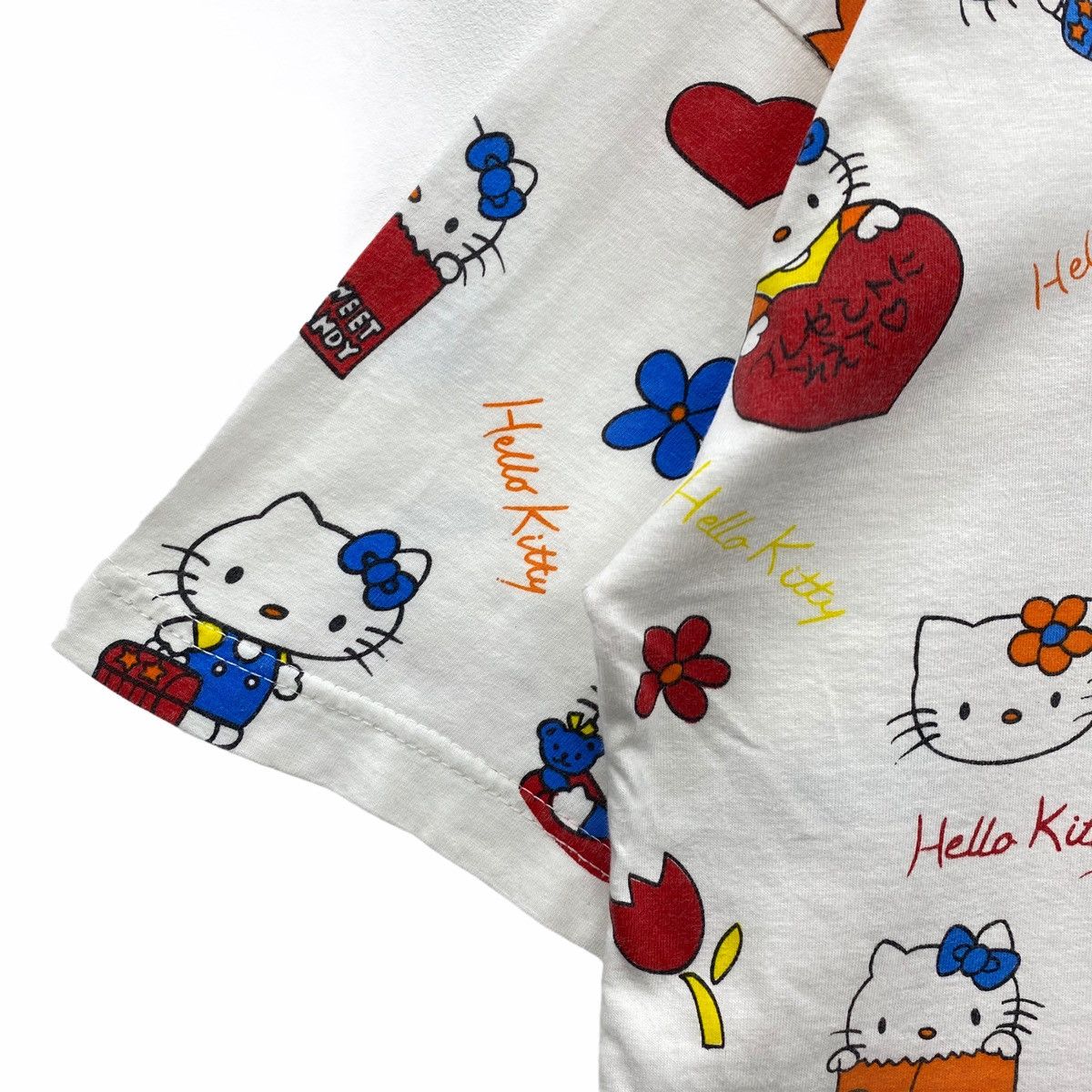Cartoon Network × Vintage *Vintage HELLO KITTY OVERPRINT T-SHIRT MULTICOLOUR Size US L / EU 52-54 / 3 - 7 Thumbnail