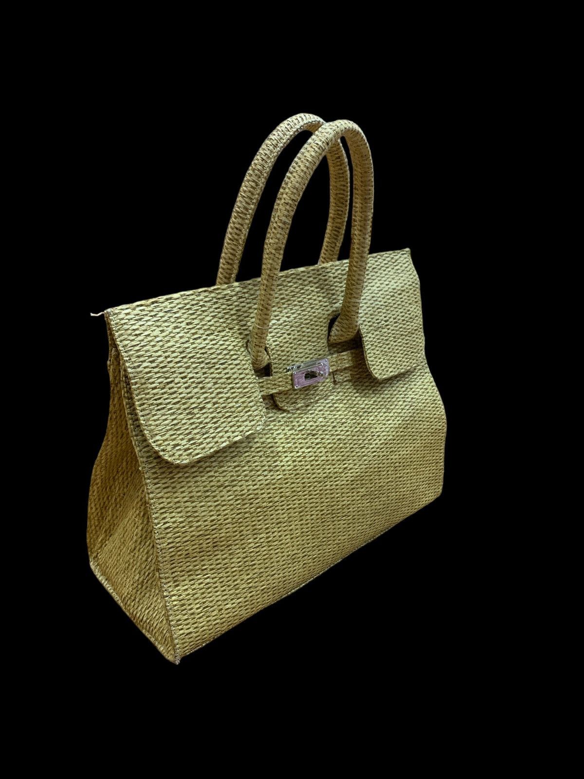 Handmade HANDMADE STRAW BIRKIN STYLE HANDBAG Size ONE SIZE - 3 Thumbnail