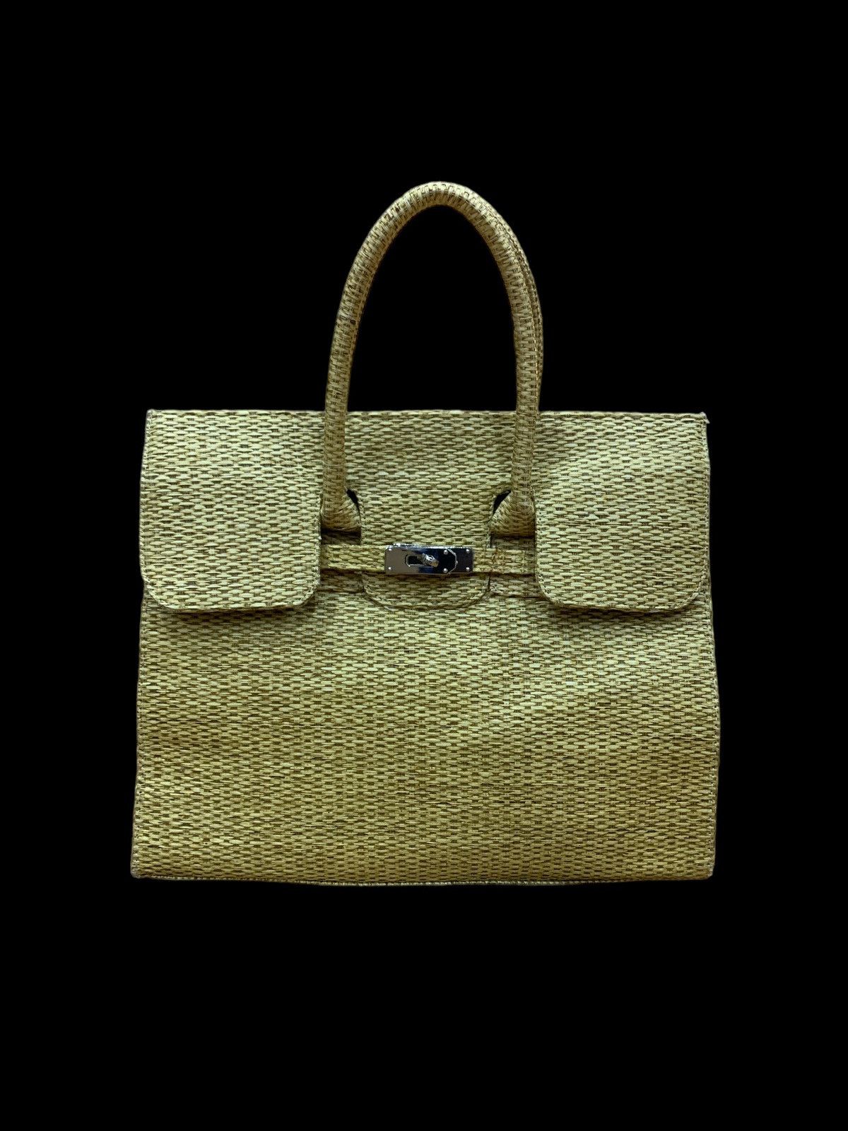 Handmade HANDMADE STRAW BIRKIN STYLE HANDBAG Size ONE SIZE - 2 Thumbnail