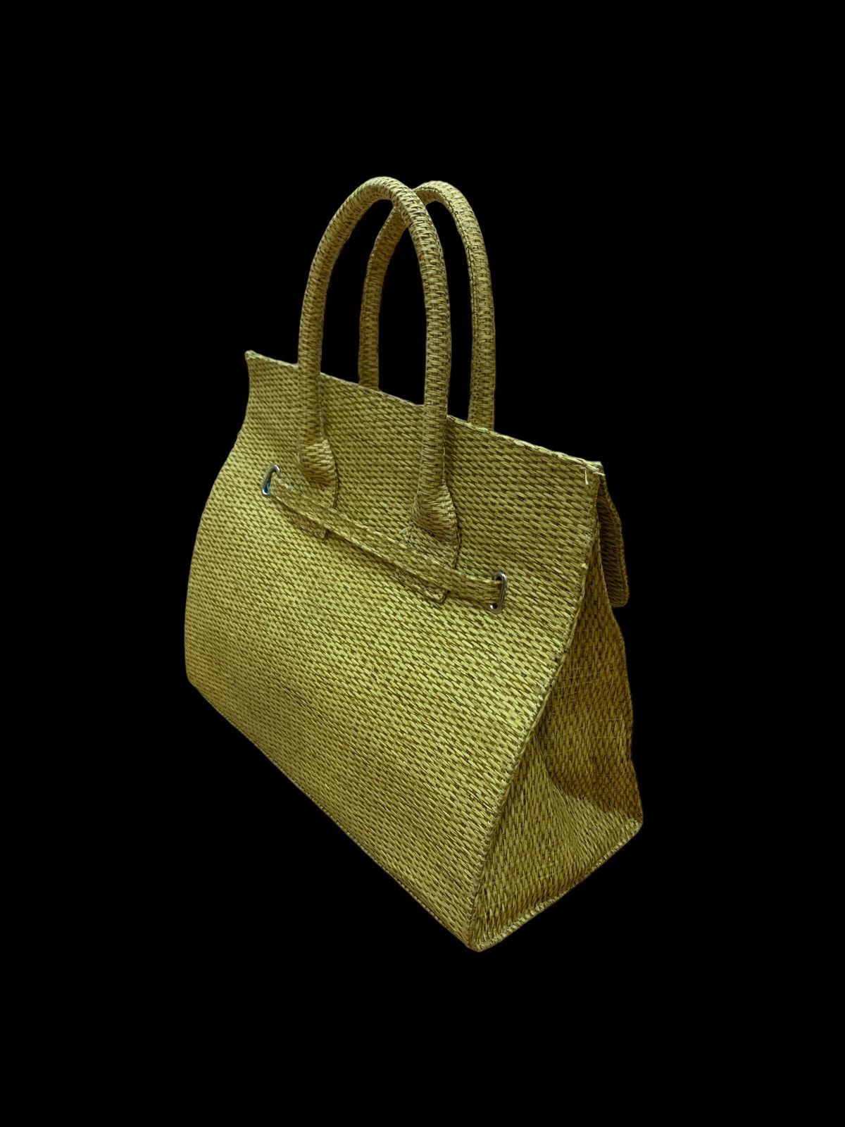 Handmade HANDMADE STRAW BIRKIN STYLE HANDBAG Size ONE SIZE - 4 Thumbnail
