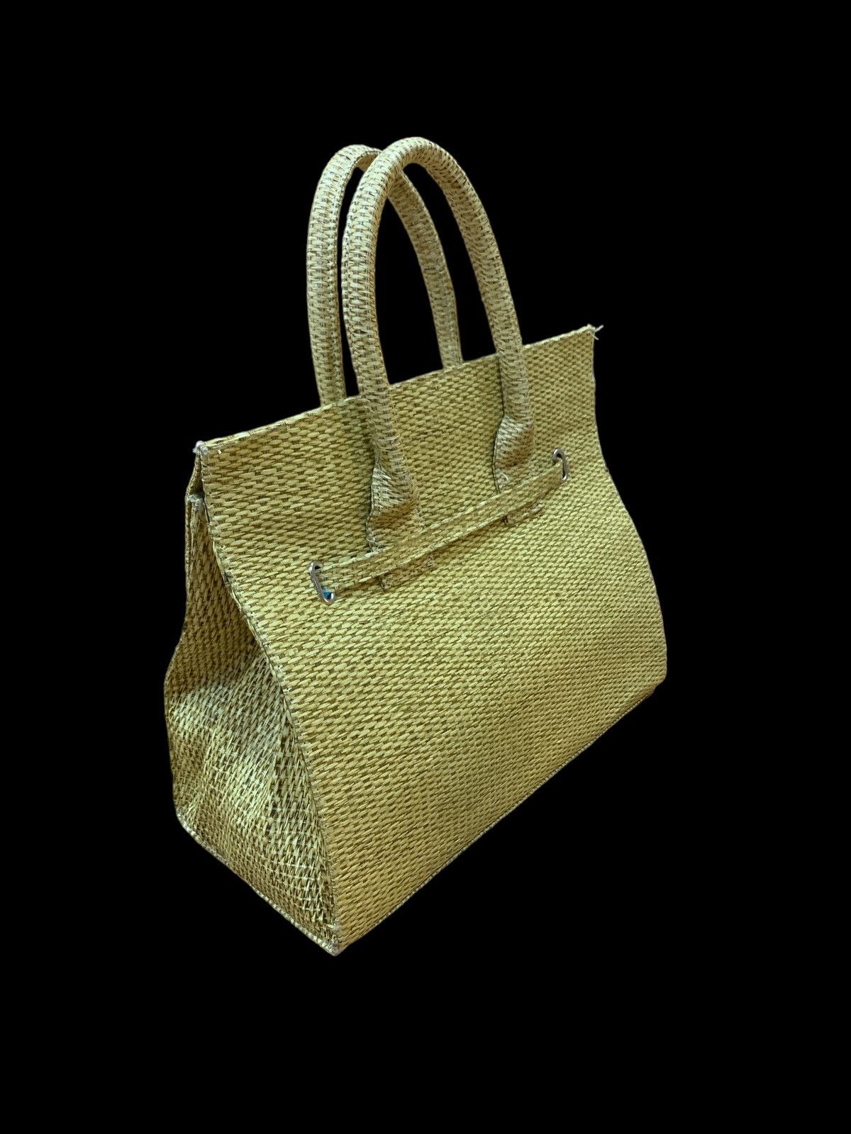 Handmade HANDMADE STRAW BIRKIN STYLE HANDBAG Size ONE SIZE - 5 Thumbnail