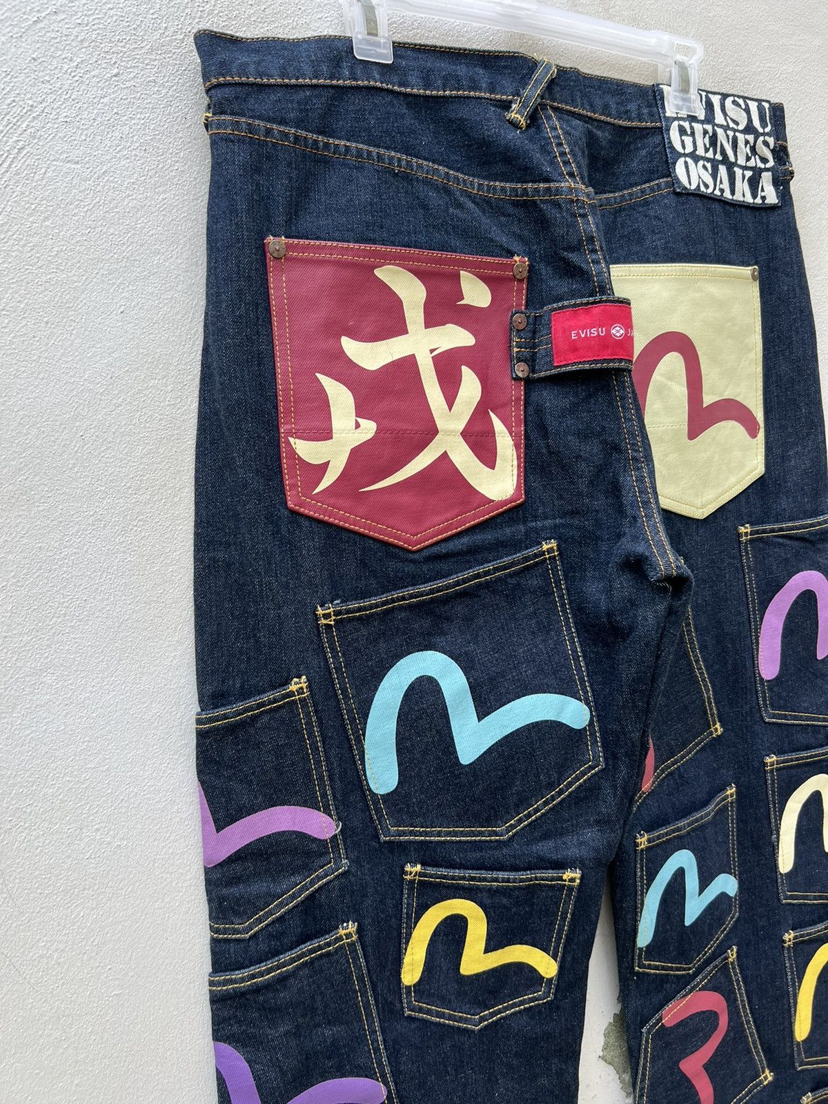 Evisu RARE!!! Vintage Evisu Multi Pocket Denim Selvedge Jeans Size US 36 / EU 52 - 14 Thumbnail