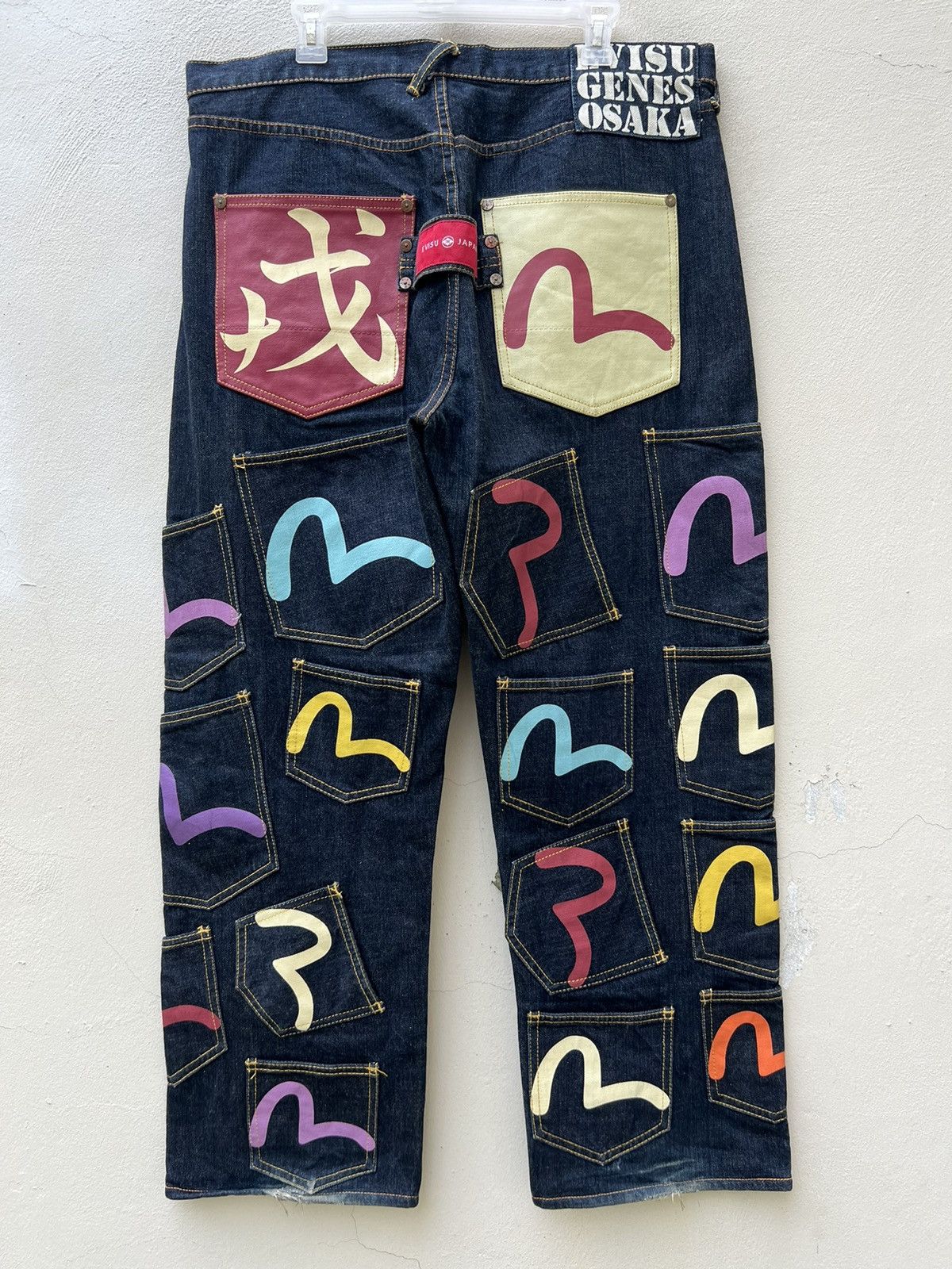 Evisu RARE!!! Vintage Evisu Multi Pocket Denim Selvedge Jeans Size US 36 / EU 52 - 13 Thumbnail