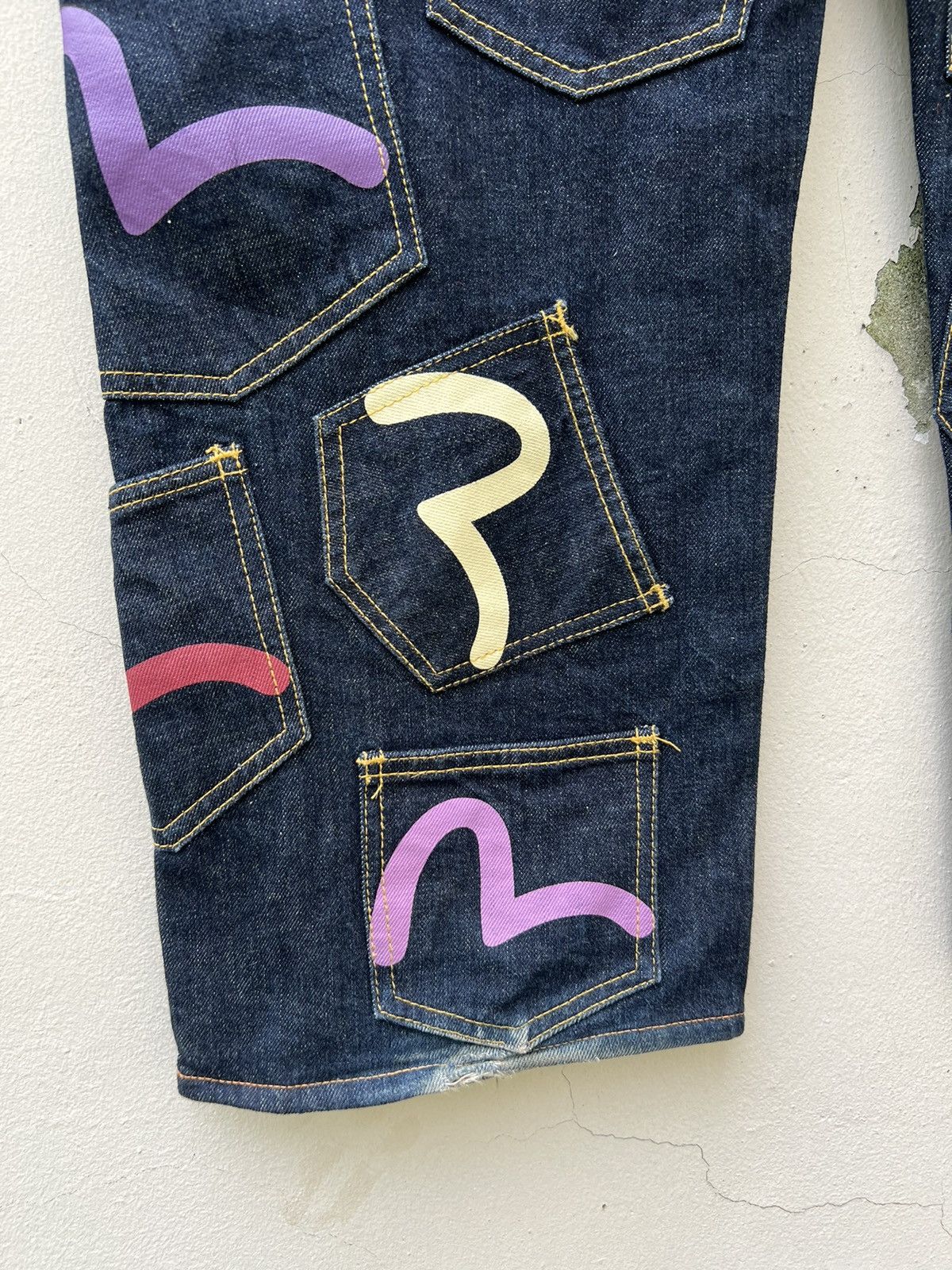 Evisu RARE!!! Vintage Evisu Multi Pocket Denim Selvedge Jeans Size US 36 / EU 52 - 15 Thumbnail