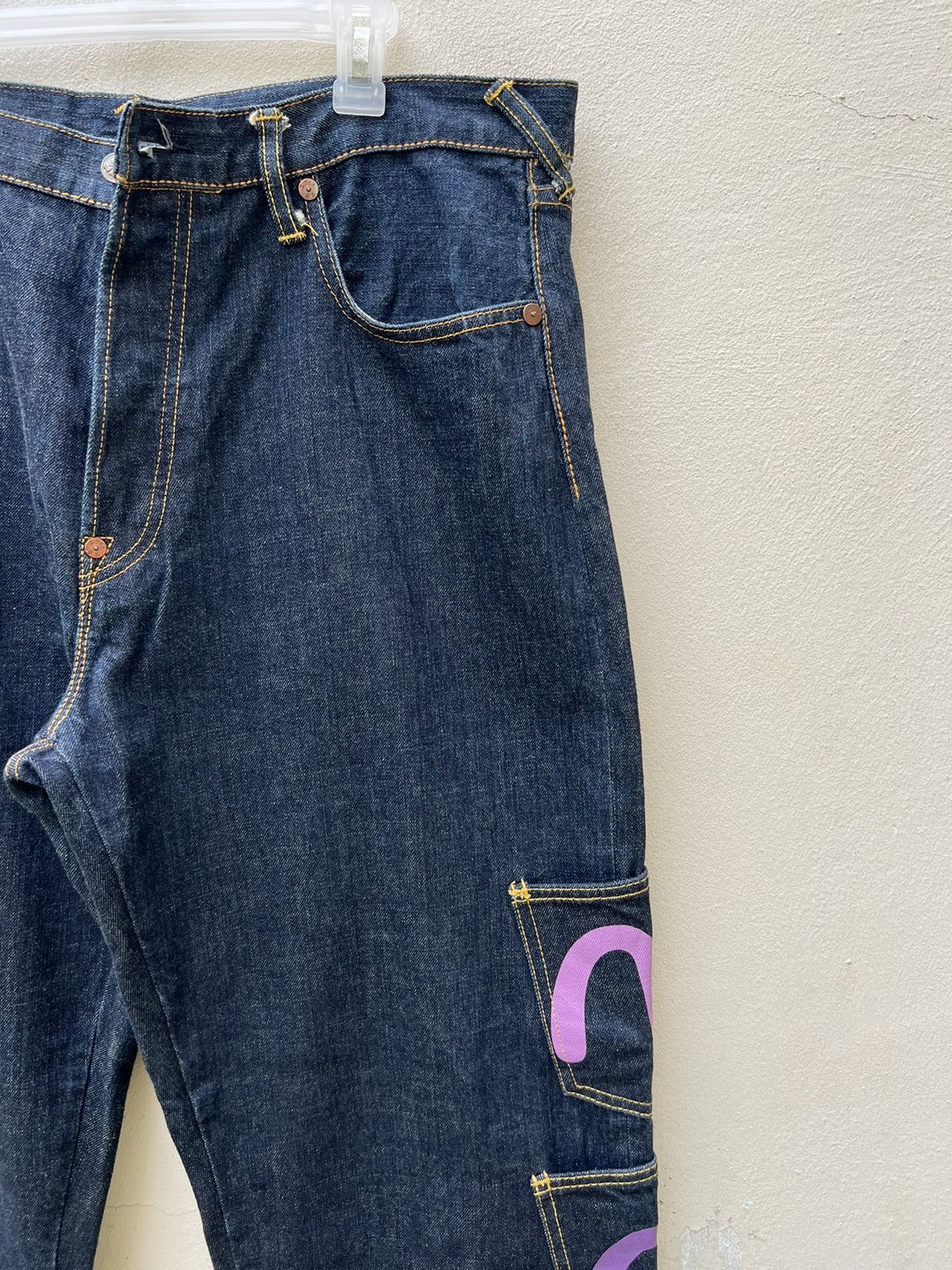 Evisu RARE!!! Vintage Evisu Multi Pocket Denim Selvedge Jeans Size US 36 / EU 52 - 10 Thumbnail