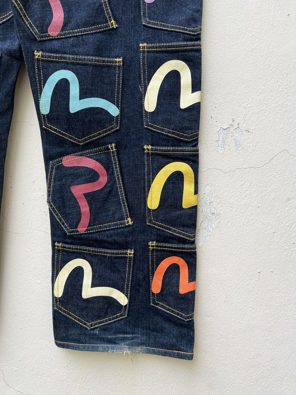 Evisu RARE!!! Vintage Evisu Multi Pocket Denim Selvedge Jeans Size US 36 / EU 52 - 17 Thumbnail