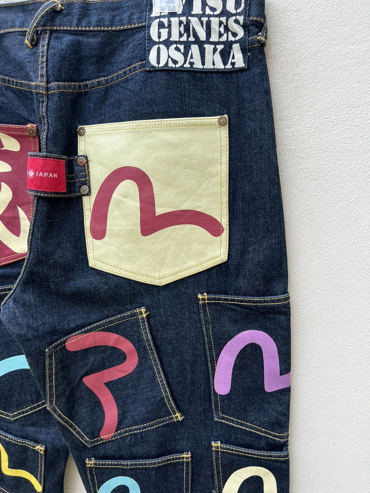 Evisu RARE!!! Vintage Evisu Multi Pocket Denim Selvedge Jeans Size US 36 / EU 52 - 16 Thumbnail
