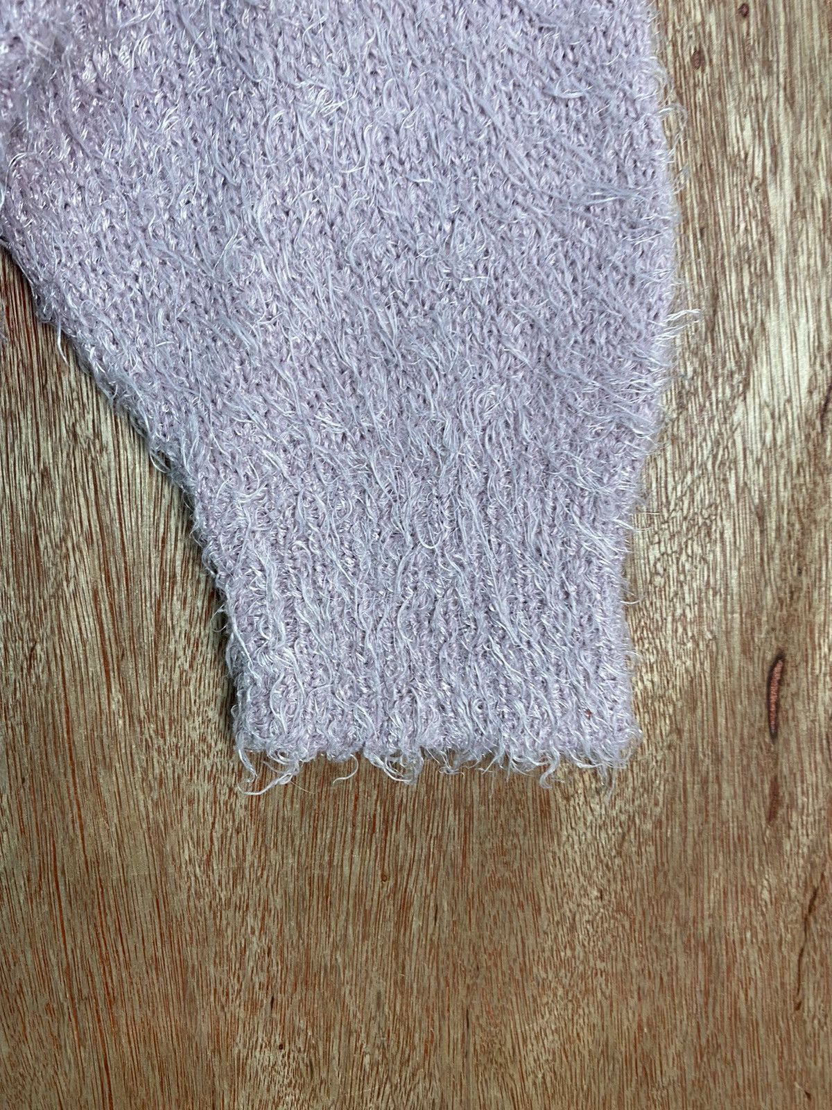 Homespun Knitwear DLS Gu Purple Shag Shaggy Fur Mohair Knitwear #BB593 Size US S / EU 44-46 / 1 - 6 Thumbnail