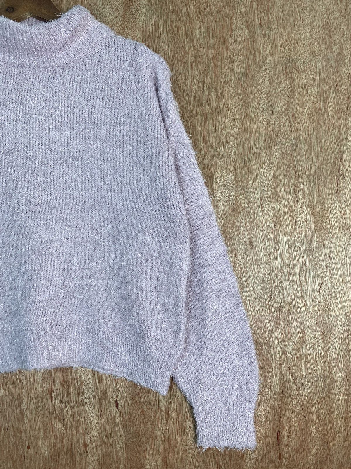 Homespun Knitwear DLS Gu Purple Shag Shaggy Fur Mohair Knitwear #BB593 Size US S / EU 44-46 / 1 - 4 Thumbnail