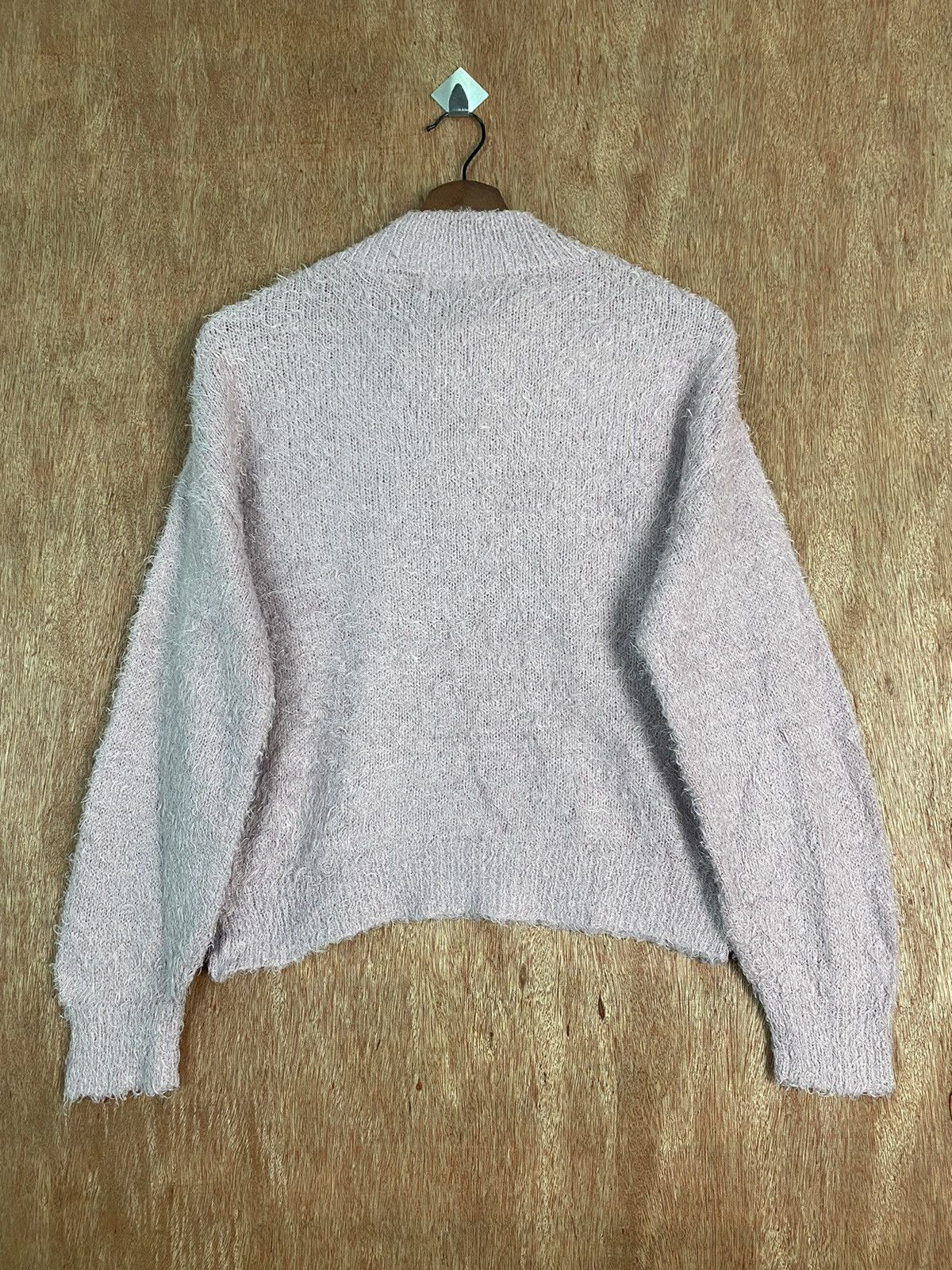 Homespun Knitwear DLS Gu Purple Shag Shaggy Fur Mohair Knitwear #BB593 Size US S / EU 44-46 / 1 - 8 Thumbnail