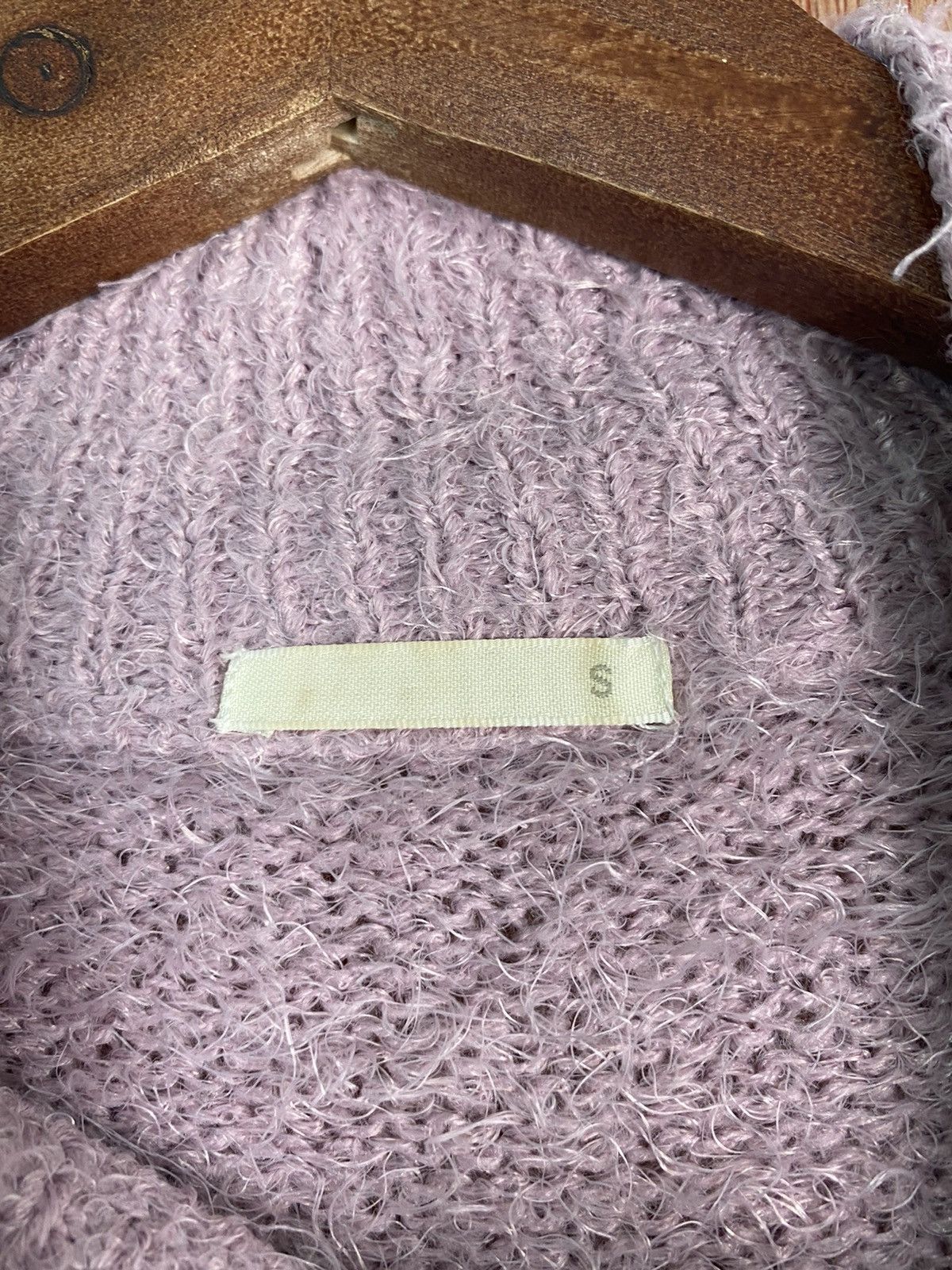 Homespun Knitwear DLS Gu Purple Shag Shaggy Fur Mohair Knitwear #BB593 Size US S / EU 44-46 / 1 - 9 Thumbnail