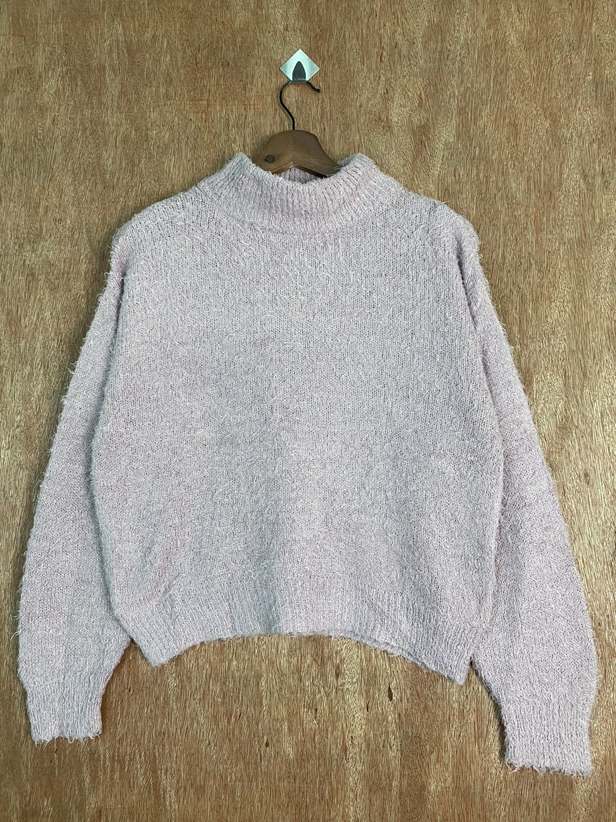 Homespun Knitwear DLS Gu Purple Shag Shaggy Fur Mohair Knitwear #BB593 Size US S / EU 44-46 / 1 - 1 Thumbnail