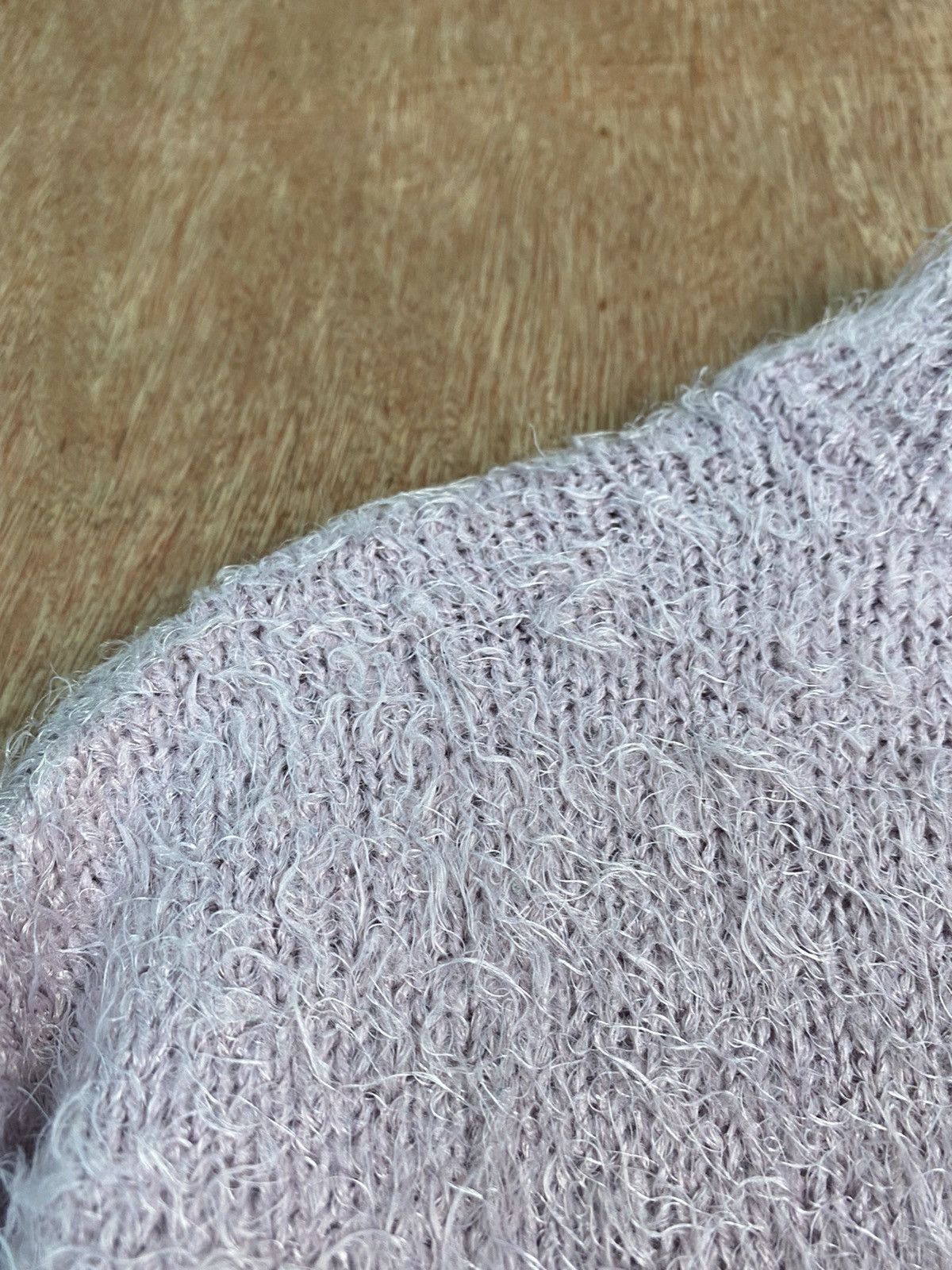 Homespun Knitwear DLS Gu Purple Shag Shaggy Fur Mohair Knitwear #BB593 Size US S / EU 44-46 / 1 - 7 Thumbnail