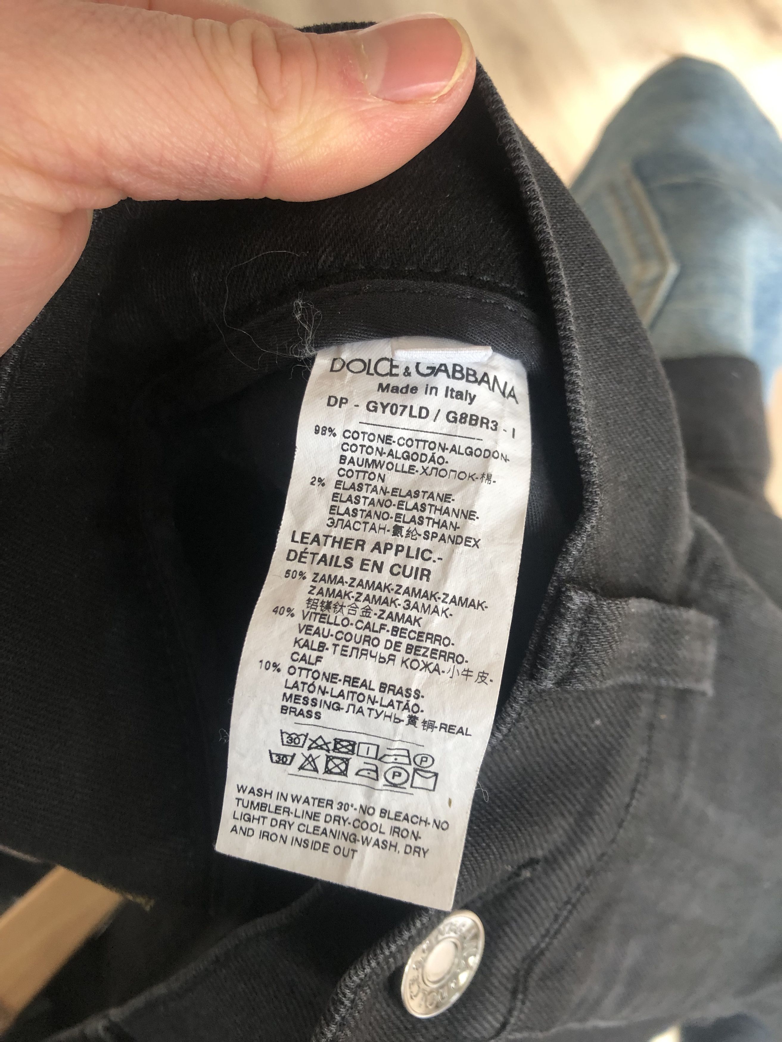 Dolce & Gabbana Dolce & Gabanna Black Jeans Size US 30 / EU 46 - 6 Thumbnail