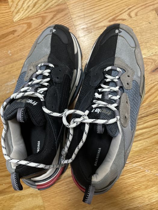 Balenciaga triple s half half hot sale