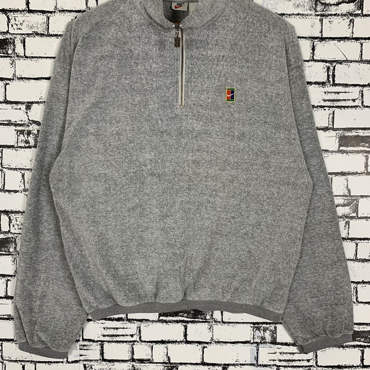 Nike × Vintage Vintage 90s Nike Challenge Court Half Zip Size US L / EU 52-54 / 3 - 4 Thumbnail