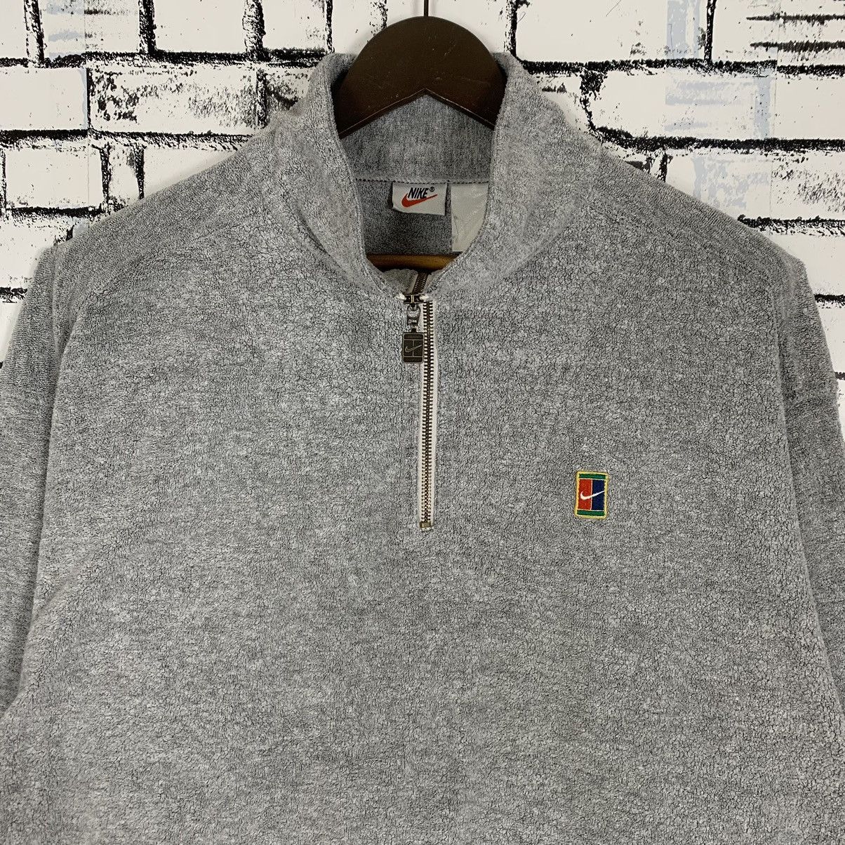 Nike × Vintage Vintage 90s Nike Challenge Court Half Zip Size US L / EU 52-54 / 3 - 2 Thumbnail
