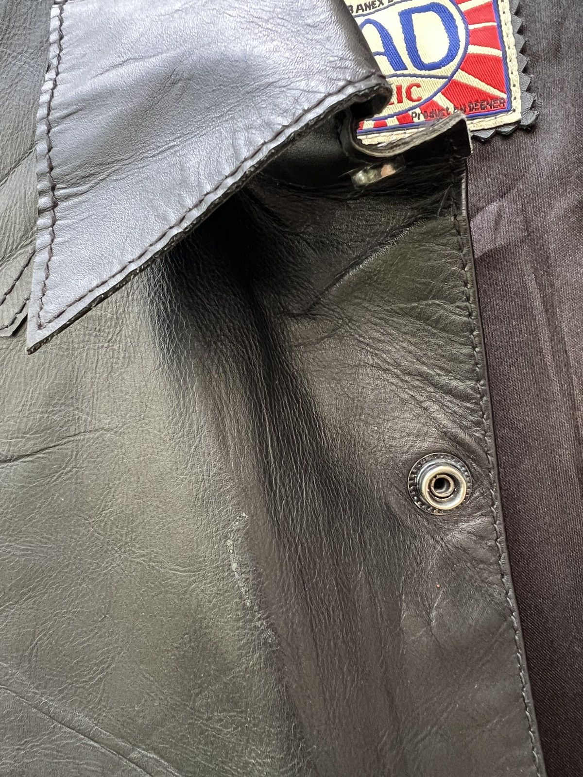 Leather Degner Japan Black Cow Leather Western Shirt Size US M / EU 48-50 / 2 - 18 Thumbnail