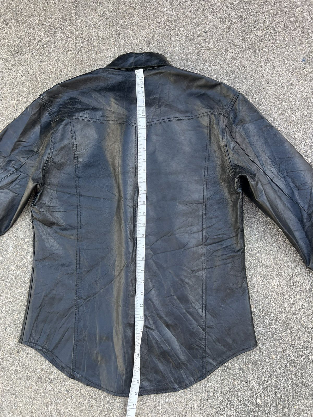 Leather Degner Japan Black Cow Leather Western Shirt Size US M / EU 48-50 / 2 - 5 Thumbnail