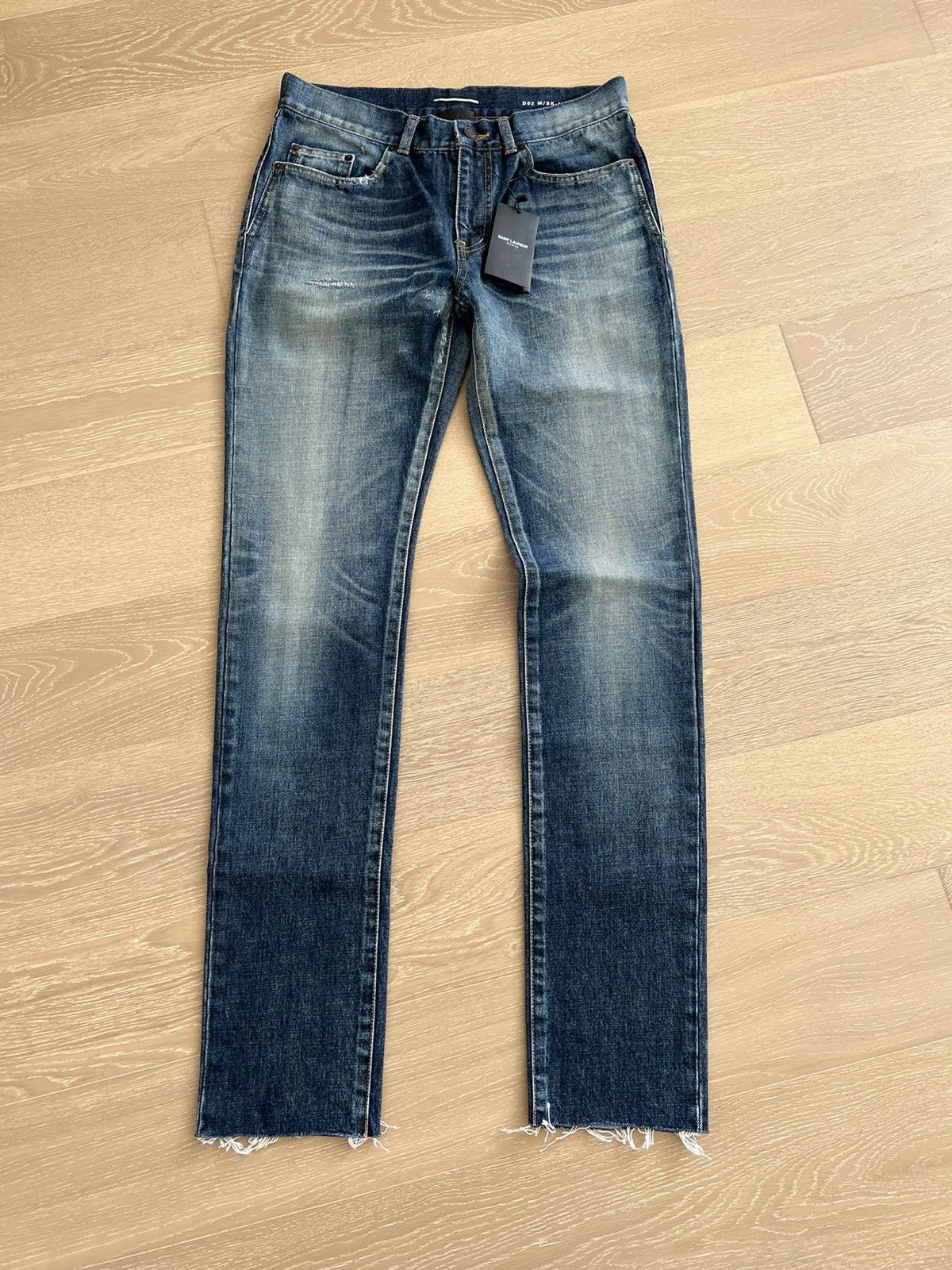 Saint Laurent Paris Final drop - Saint Laurent D02 Distressed Jeans Denim Size US 30 / EU 46 - 1 Thumbnail