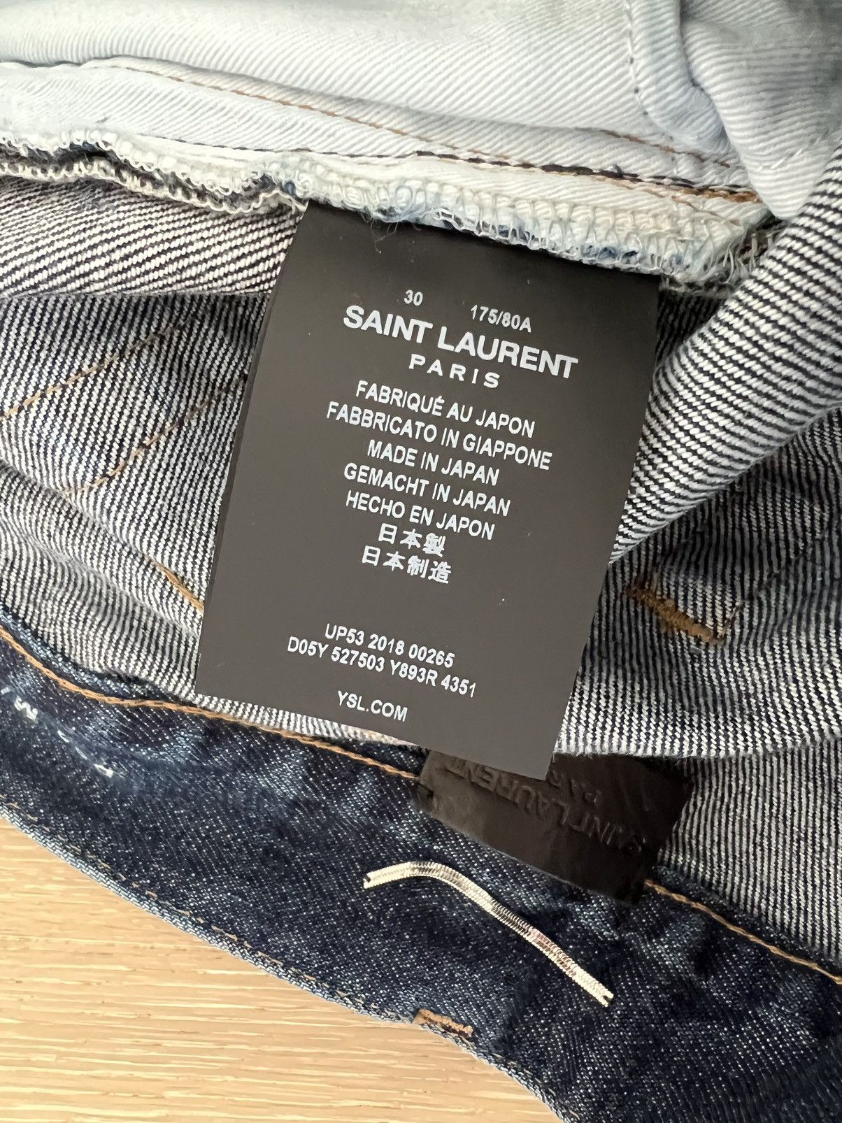 Saint Laurent Paris Final drop - Saint Laurent D02 Distressed Jeans Denim Size US 30 / EU 46 - 6 Thumbnail