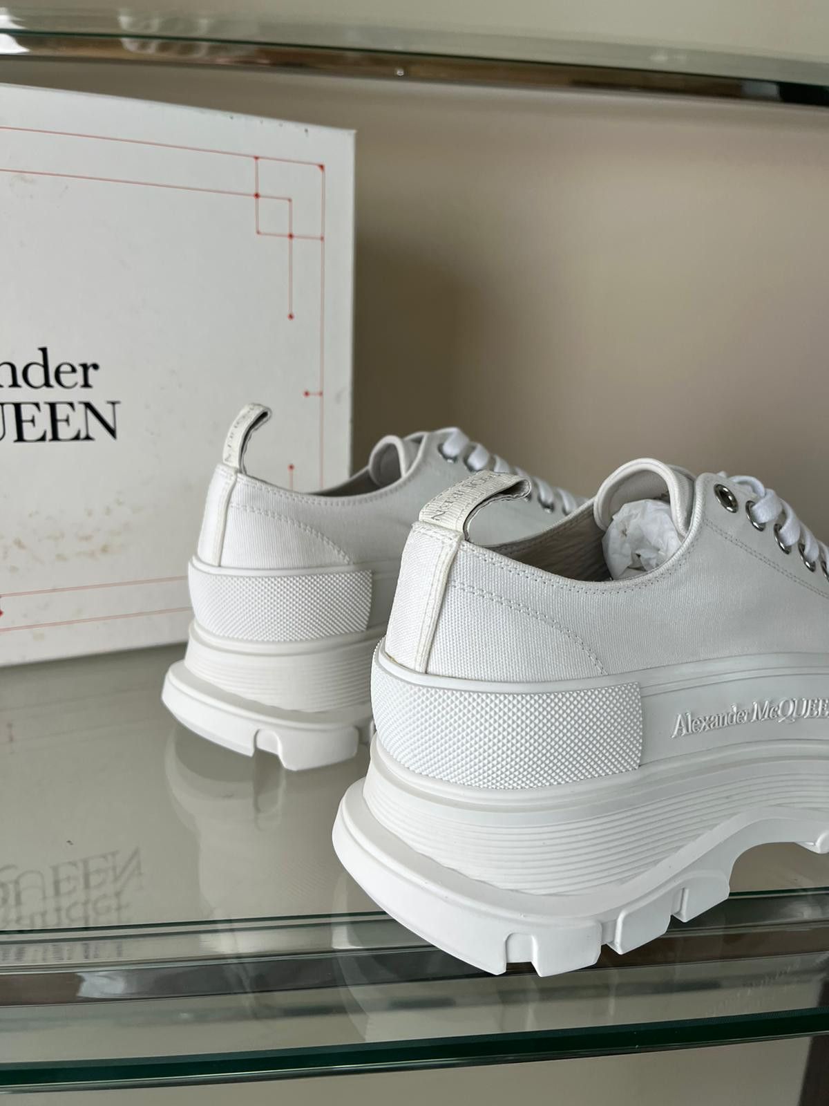 Alexander McQueen Treadslick LT Sneakers in Canvas in White Size US 10 / EU 43 - 9 Thumbnail