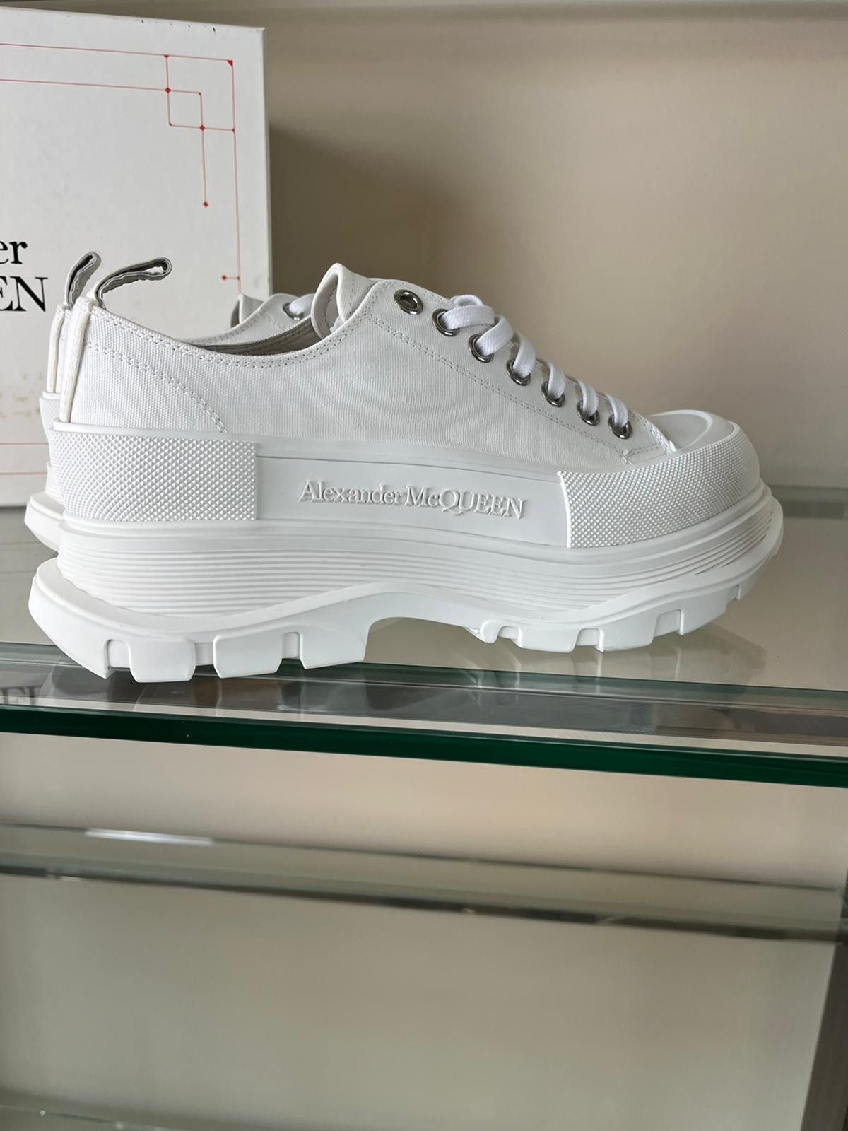Alexander McQueen Treadslick LT Sneakers in Canvas in White Size US 10 / EU 43 - 6 Thumbnail