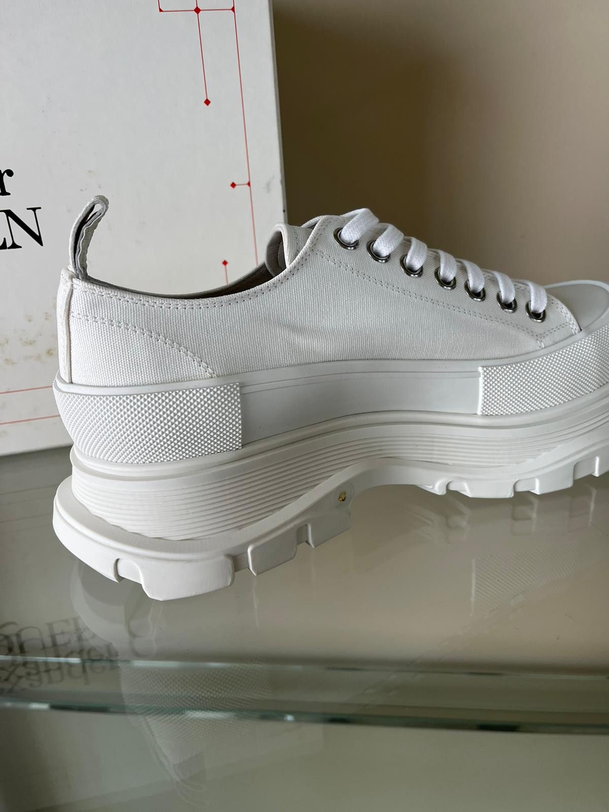 Alexander McQueen Treadslick LT Sneakers in Canvas in White Size US 10 / EU 43 - 7 Thumbnail
