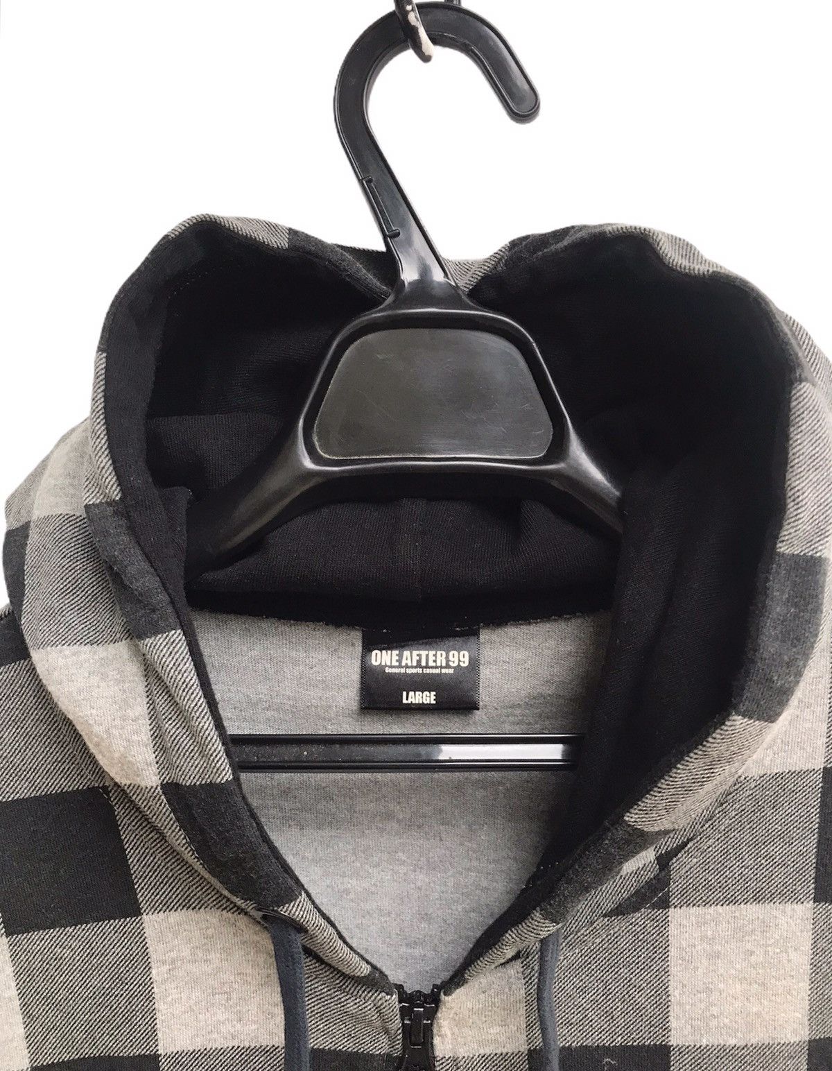 Japanese Brand 🔥One After 90 Zipper Check Jacket With Hoodies Size US M / EU 48-50 / 2 - 3 Thumbnail