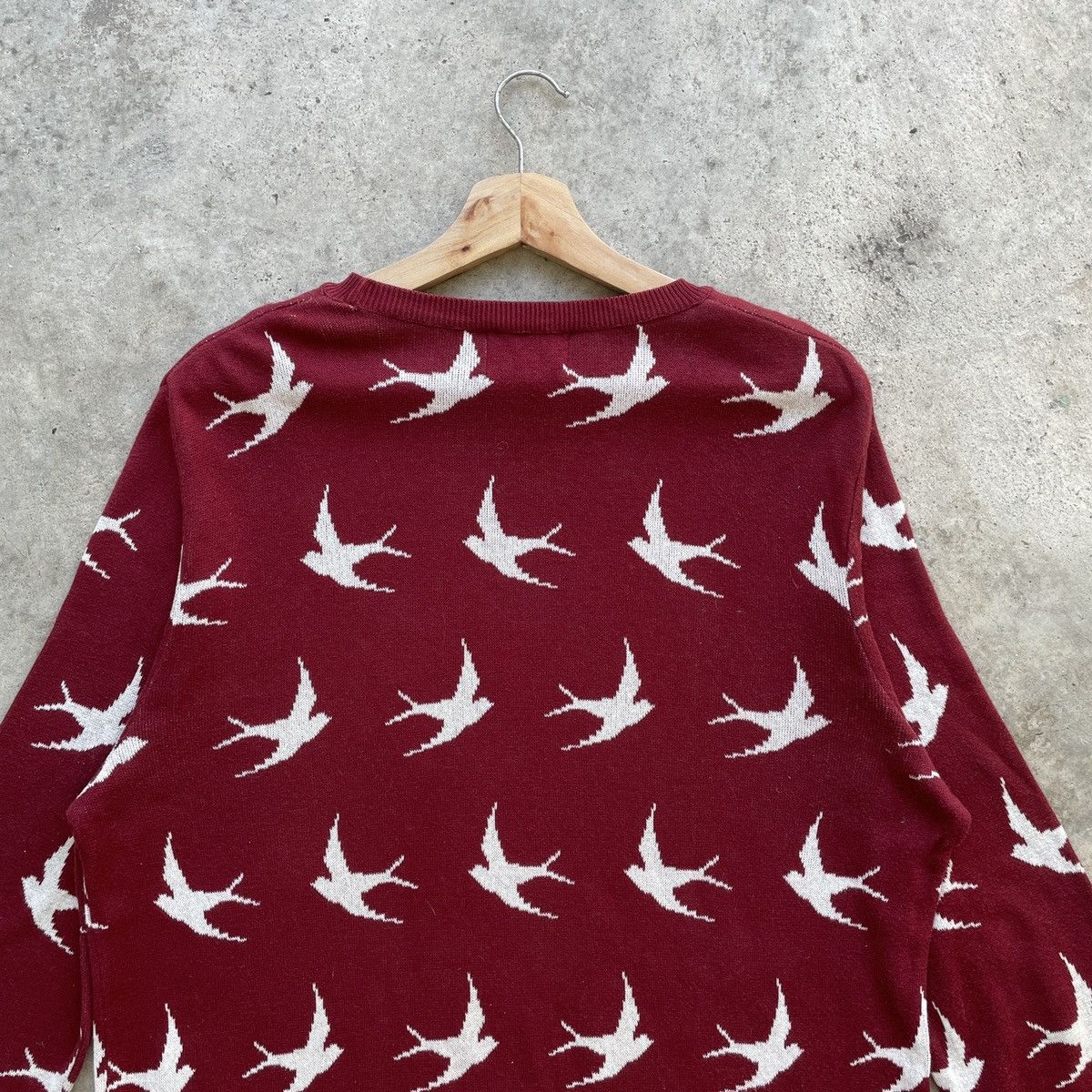 Aran Isles Knitwear Vintage Topman Swallows Bird Full Print Knitwear Jumper Size US L / EU 52-54 / 3 - 9 Thumbnail