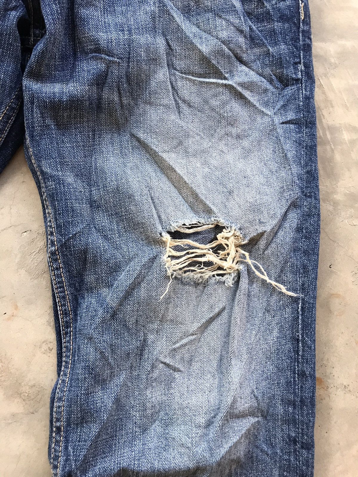 Japanese Brand Japanese Brand PPFM Distressed Denim Jeans Size US 34 / EU 50 - 5 Thumbnail
