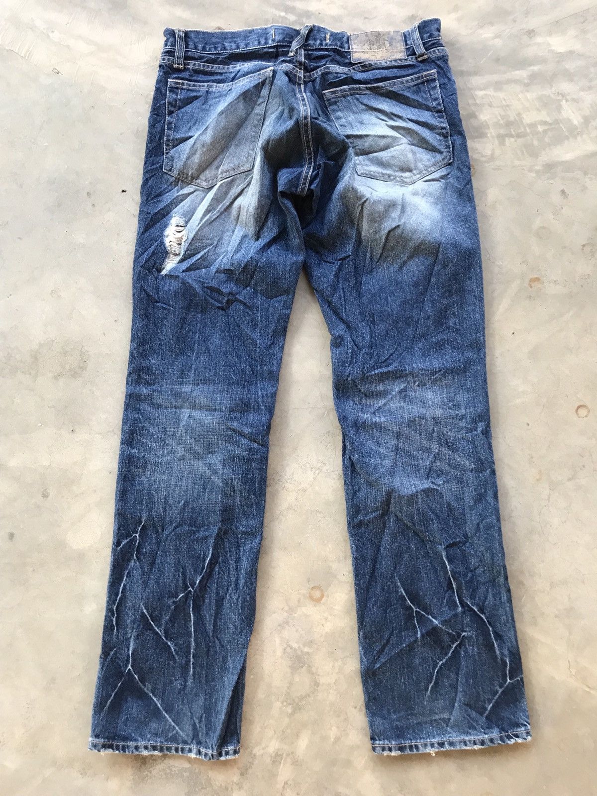 Japanese Brand Japanese Brand PPFM Distressed Denim Jeans Size US 34 / EU 50 - 7 Thumbnail
